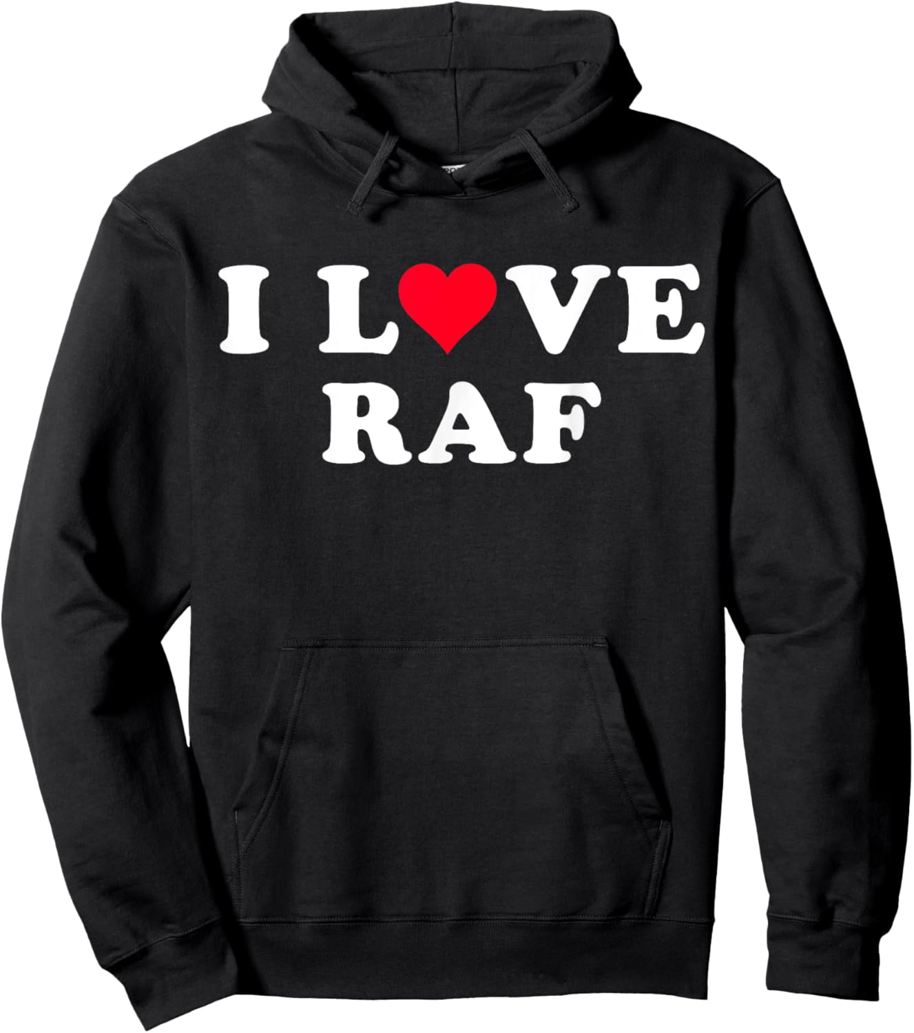 I Love Raf Matching Girlfriend & Boyfriend Raf Name Hoodie - Hoodie | Black
