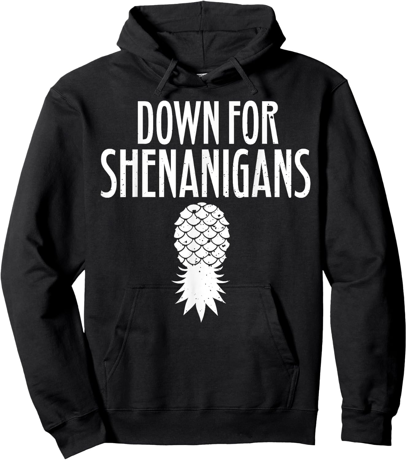 Swingers Down For Shenanigans Pineapple Swinger Party Hoodie - Hoodie | Black