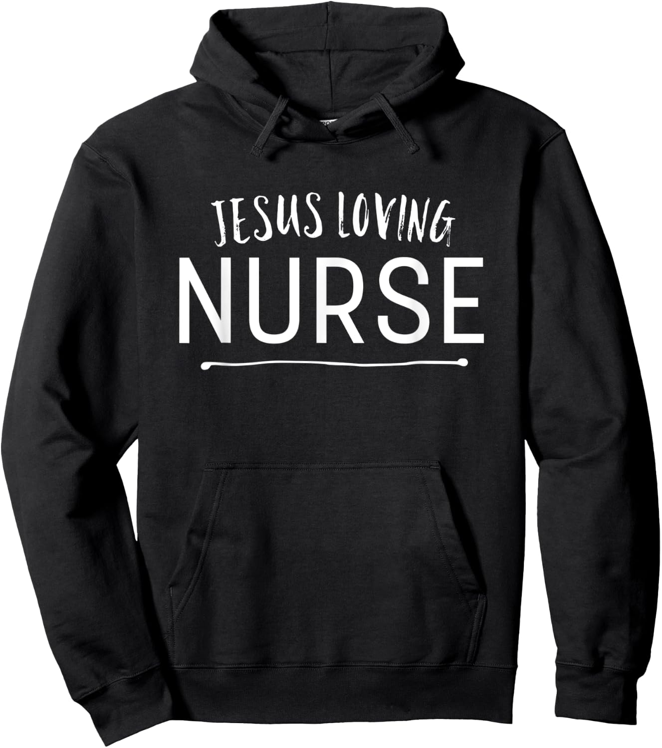 Jesus Loving Nurse Cute Christian Deluxe Hoodie - Hoodie | Black