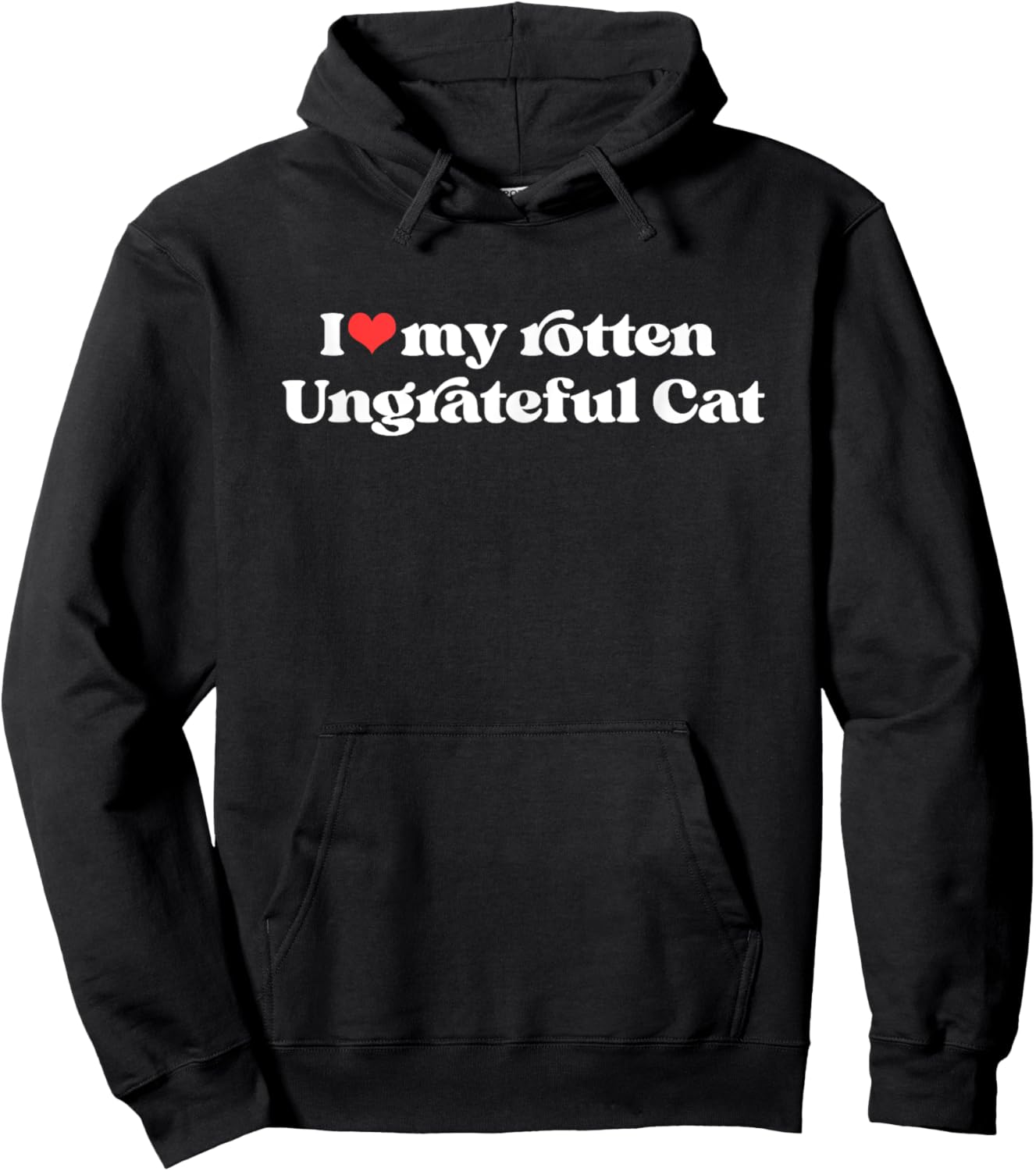 I Love My Rotten Ungrateful Cat Funny Cat Mom Dad Women Hoodie - Hoodie | Black