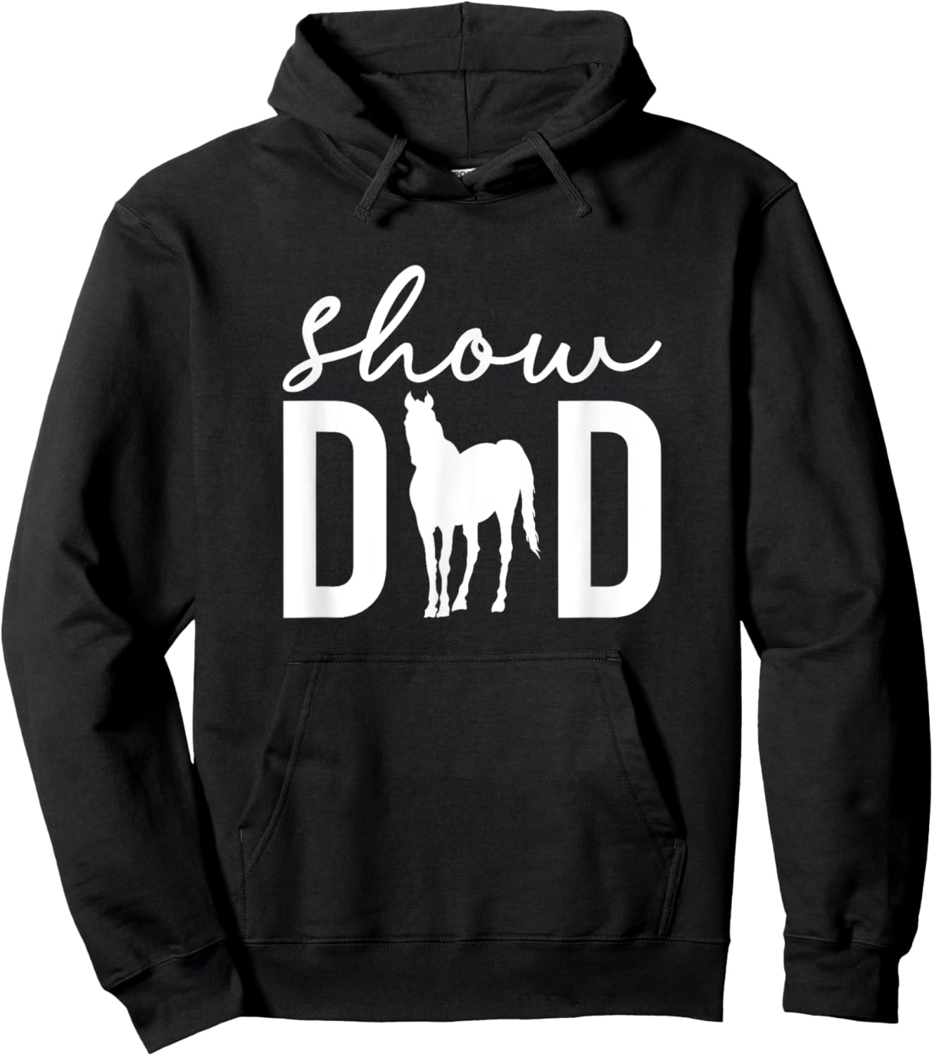 Show Dad Proud Horse Show Dad Equestrian Father Hoodie - Hoodie | Black
