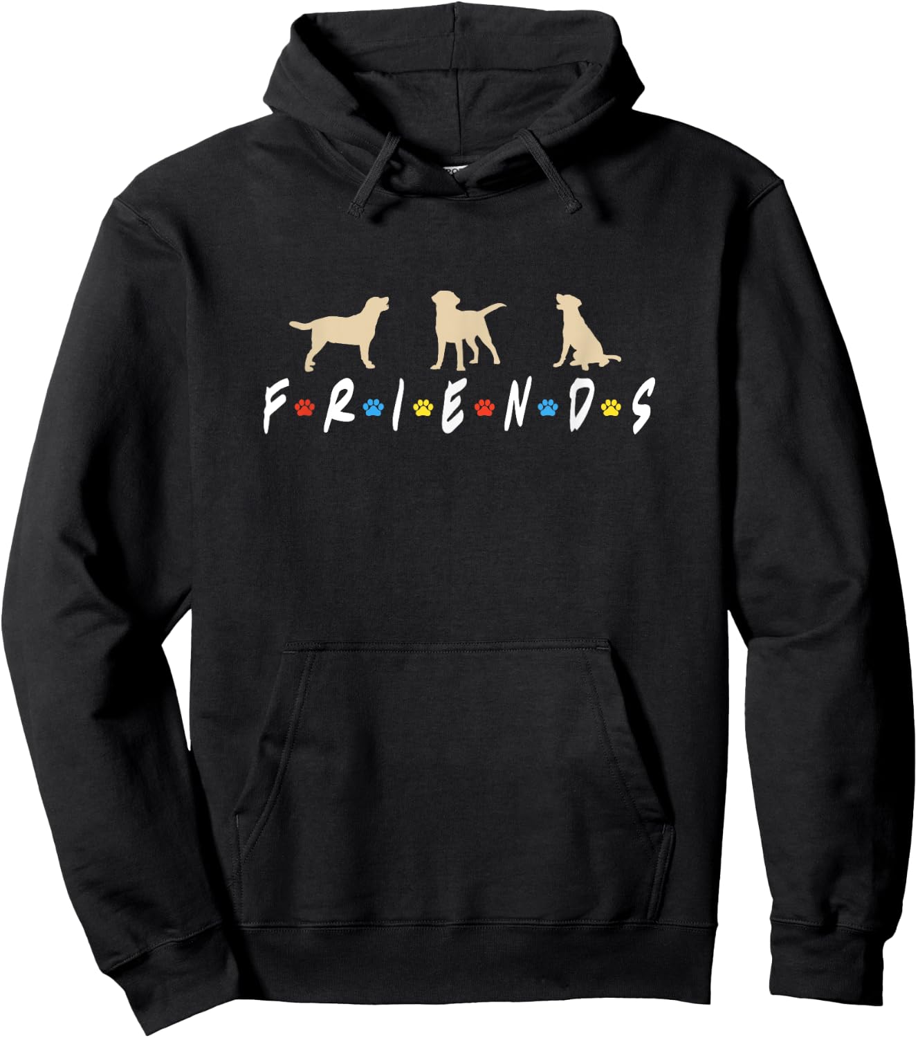 Funny Labrador Dog Meme , Yellow Lab Retriever Lover Hoodie - Hoodie | Black