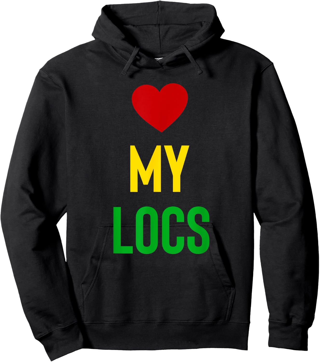 Love My Locs Natural Hair Hoodie - Hoodie | Black