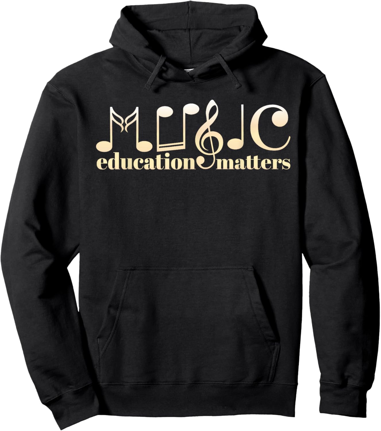 Music Teacher Life Musician Quote Music Education Matters Hoodie - Hoodie | Black