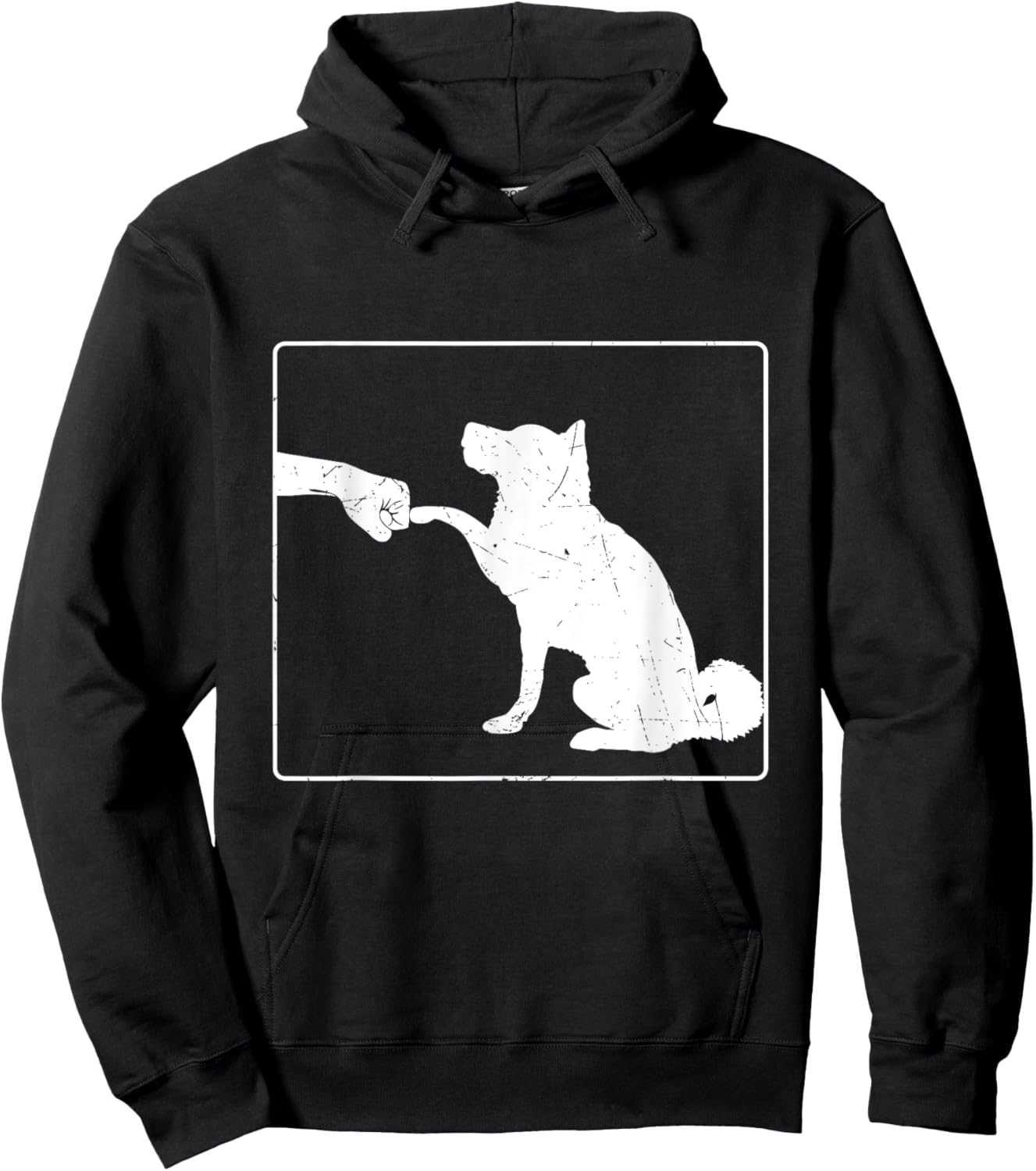 Dog Fist Bump Best Friend Dog Lover Women Girls Kids Hoodie - Hoodie | Black