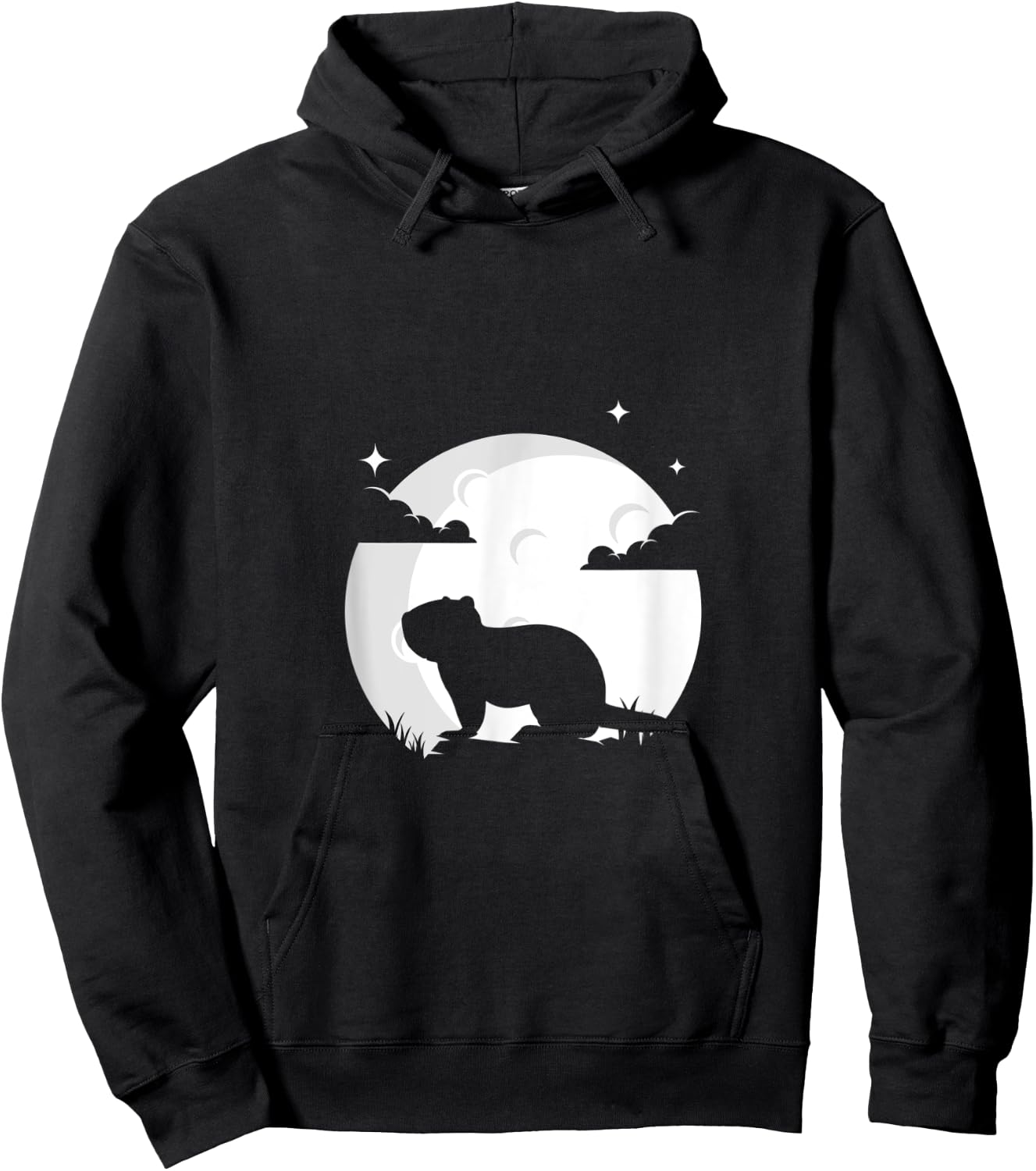 Beaver Moon Beaver Gift Pet Animal Hoodie - Hoodie | Black