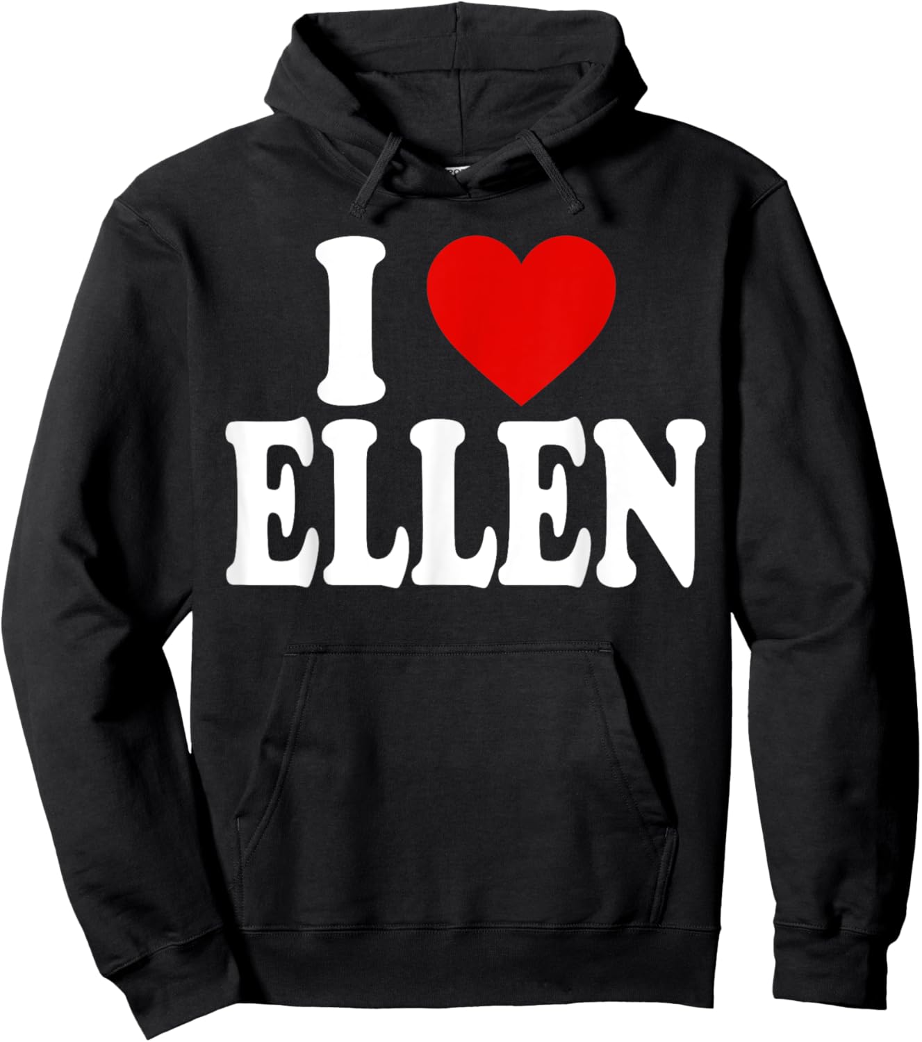I Heart Love Ellen Hoodie - Hoodie | Black