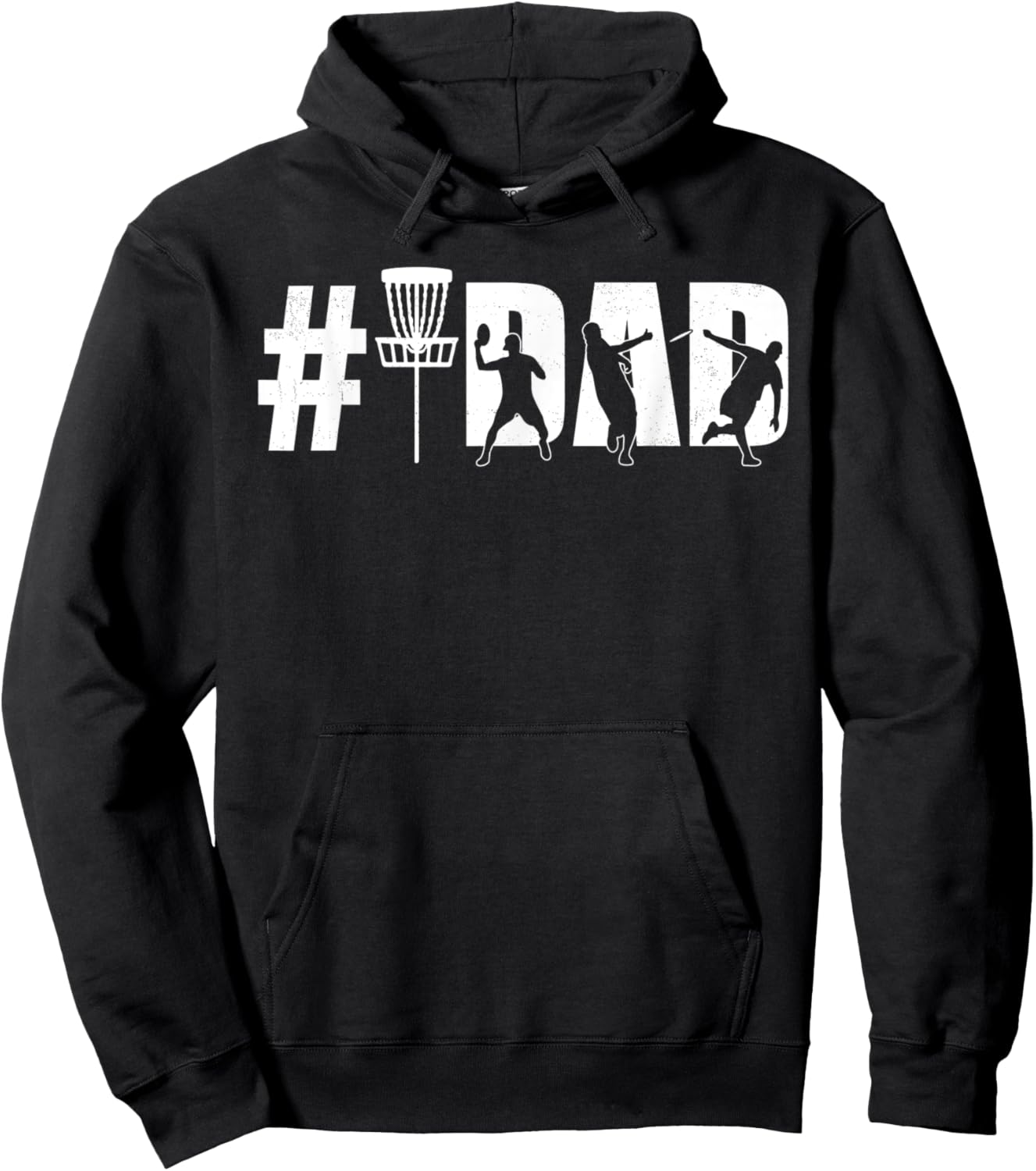 Number One Disc Golf Dad Father's Day #1 Daddy Flying Disc Hoodie - Hoodie | Black