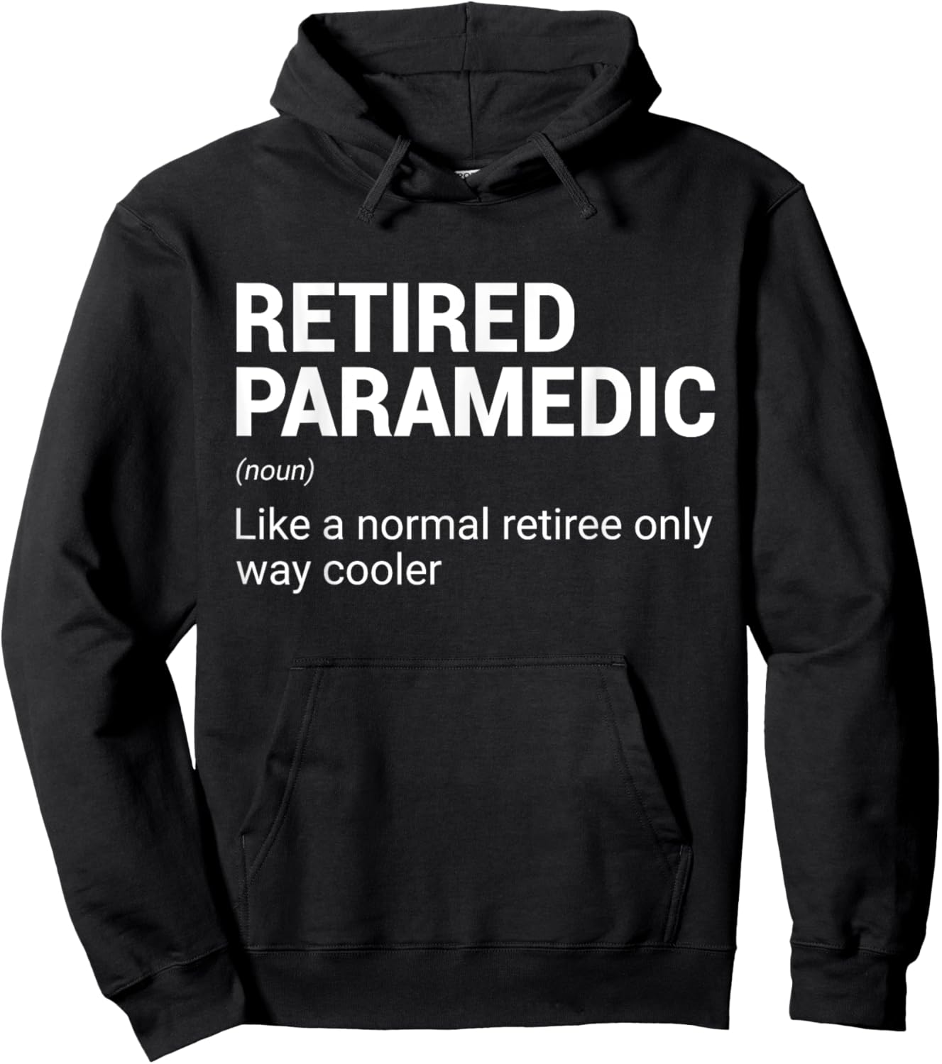 Retired Paramedic EMS emergency medical technician Paramedic Hoodie - Hoodie | Black