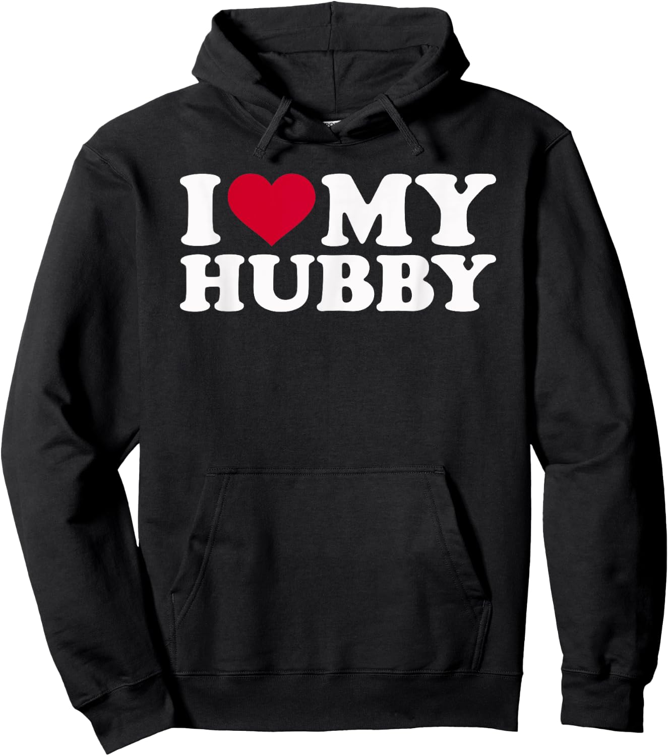 I love my hubby Hoodie - Hoodie | Black