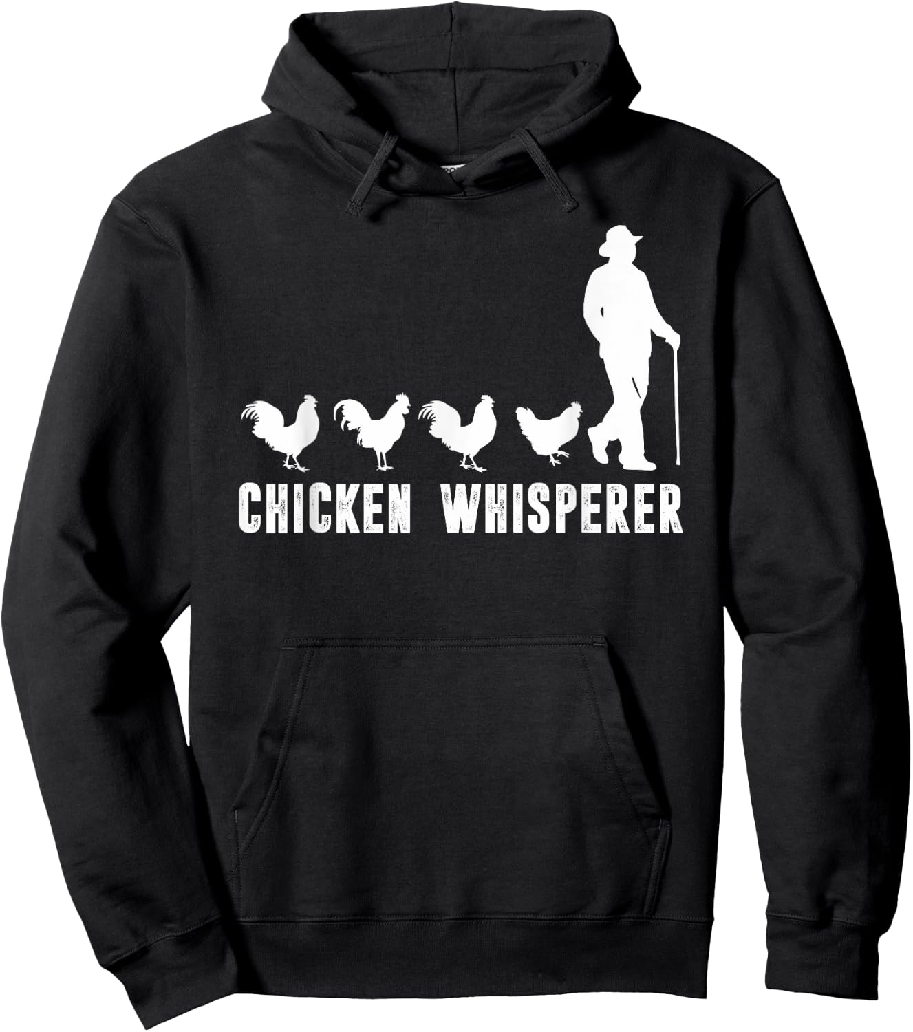 Funny Chicken Whisperer, Girls Boys Farm Animal, Farmer Hoodie - Hoodie | Black