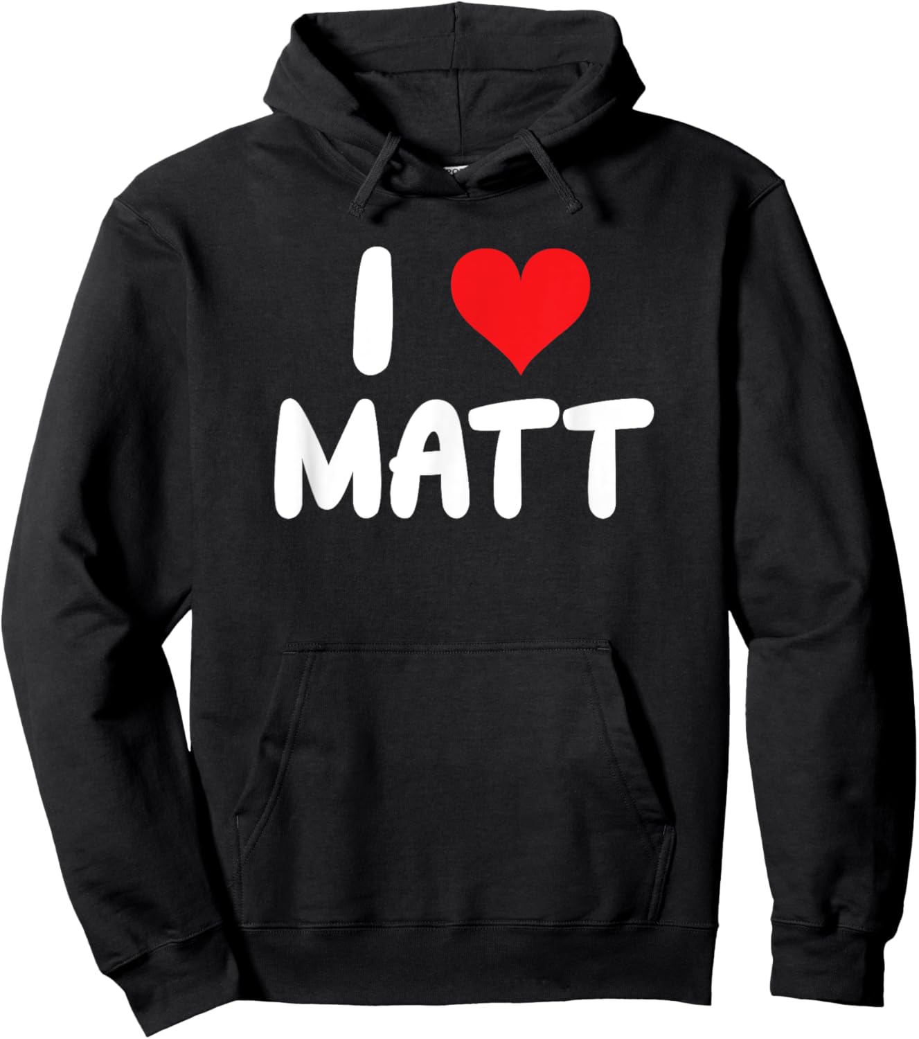 I Love Matt - Heart - Name Hoodie - Hoodie | Black