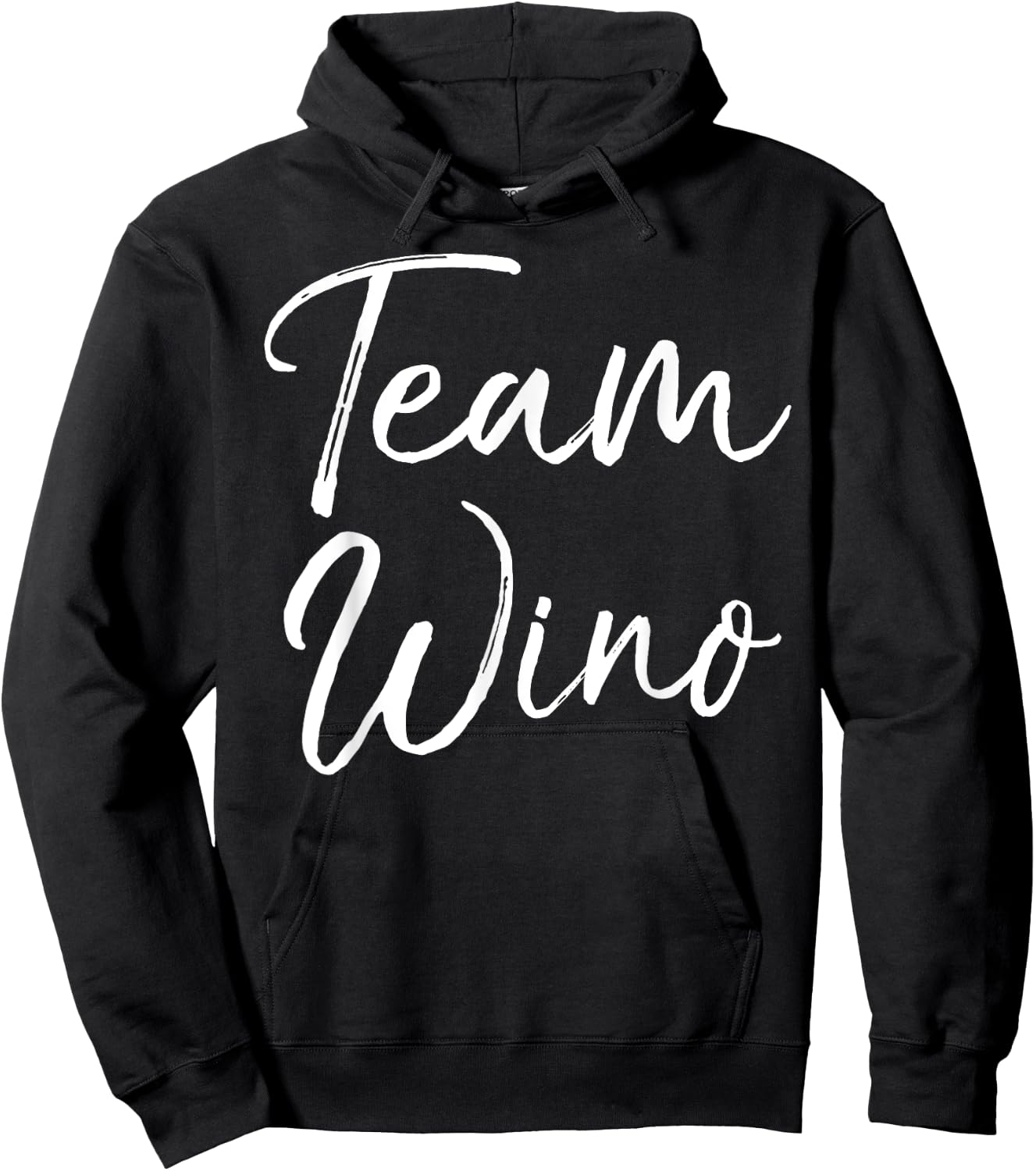 Funny Matching Wine Club Gifts Cute Joke Team Wino Hoodie - Hoodie | Black