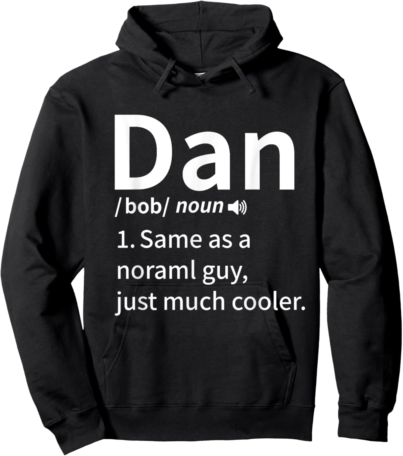 Funny Dan Definition Dan Personal Name First Name Hoodie - Hoodie | Black
