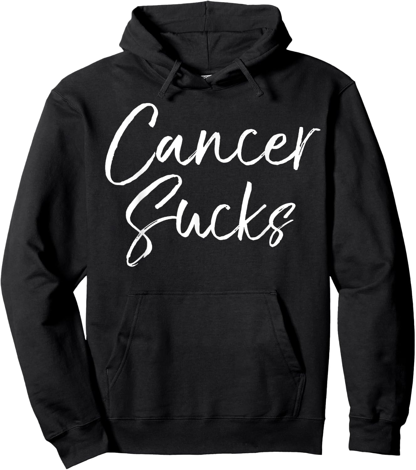 Funny Cancer Sucks Gift Treatment Cute Cancer Sucks Hoodie - Hoodie | Black