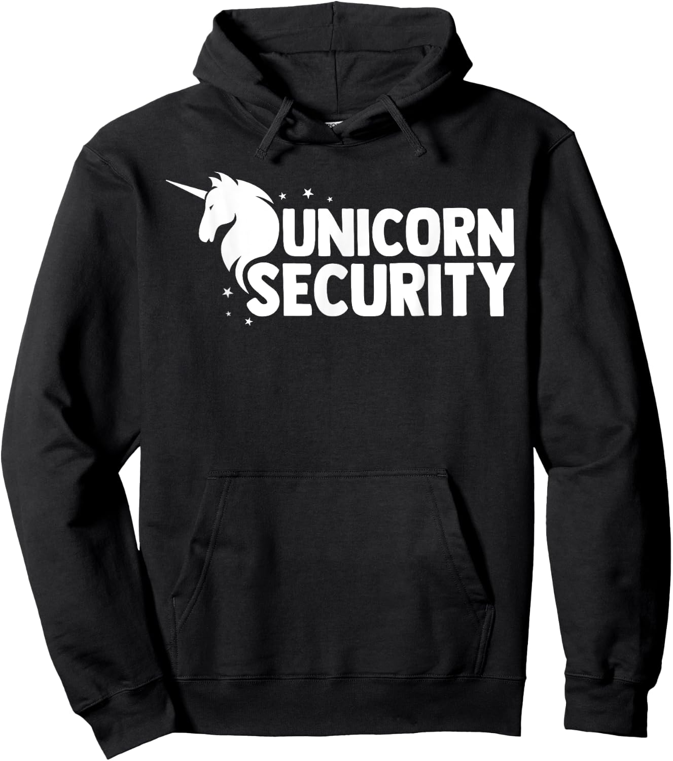 Unicorn Security Squad Symbol Funny Dad Brother Gift Hoodie - Hoodie | Black