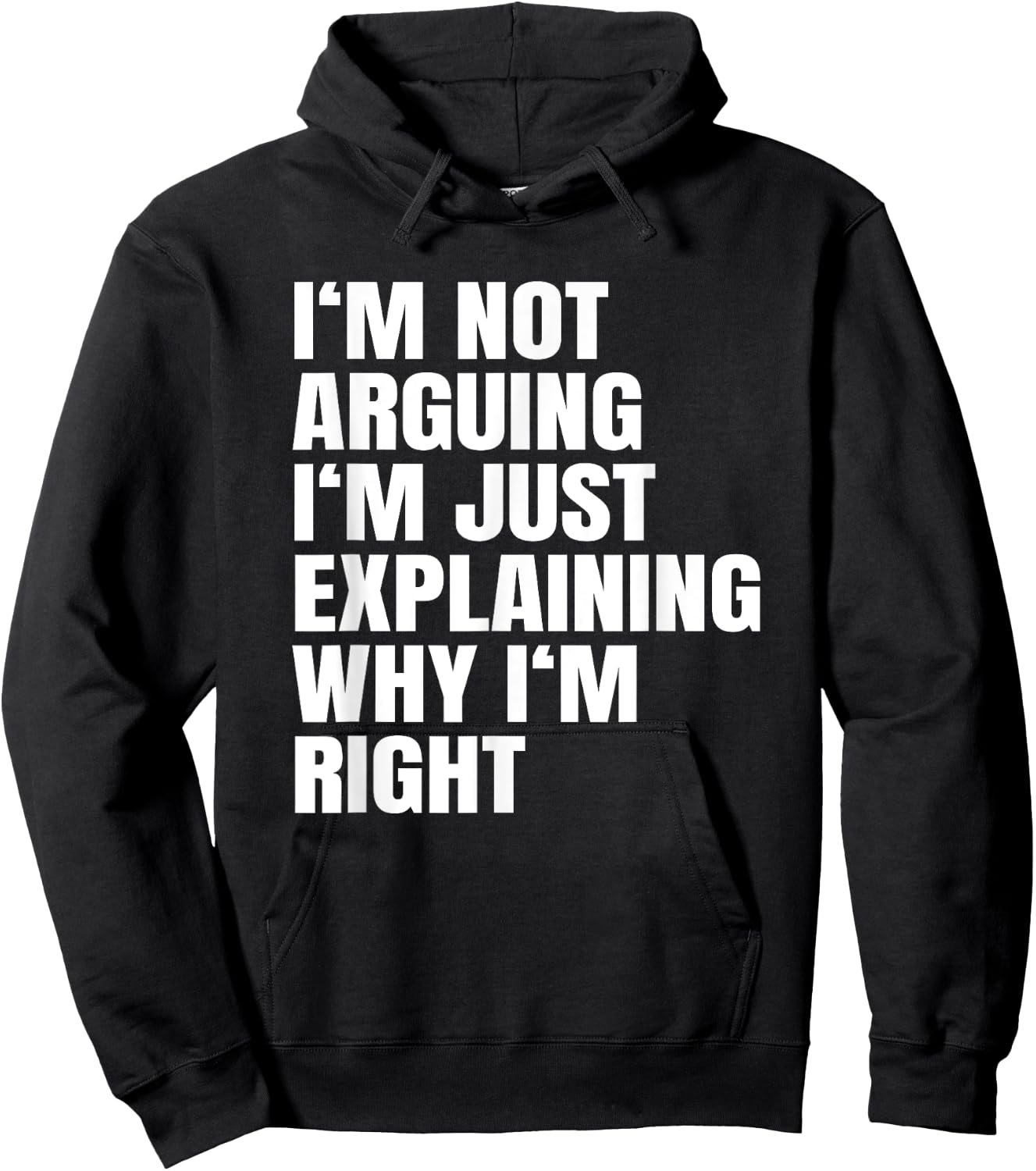 I'm Not Arguing Just Explaining Why I'm Right Gift Hoodie - Hoodie | Black