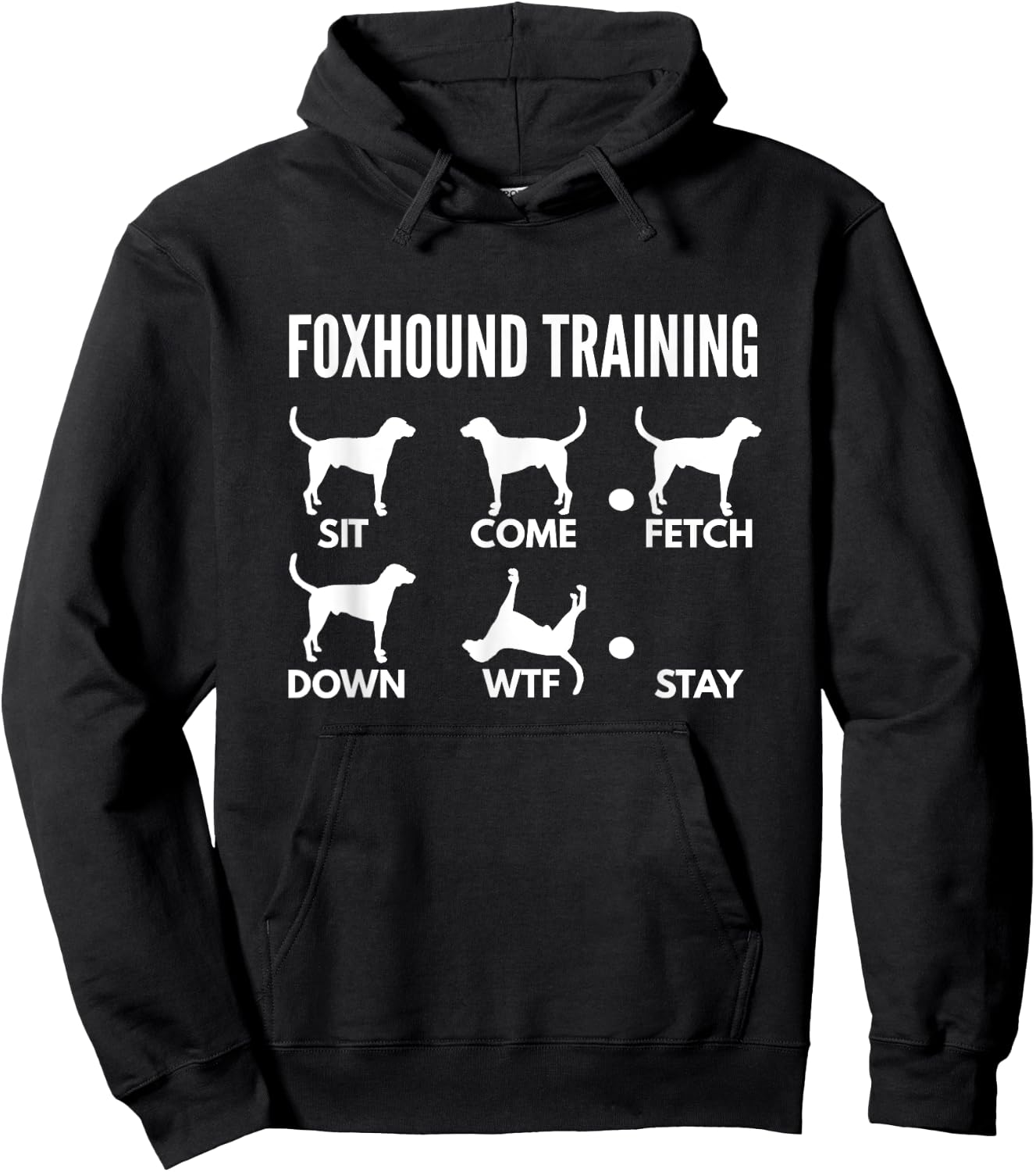 American Foxhound Training Gifts Foxhound Training for American Foxhound Owners -Adults Black Short Sleeve Classic Fit Hoodie - Hoodie | Black