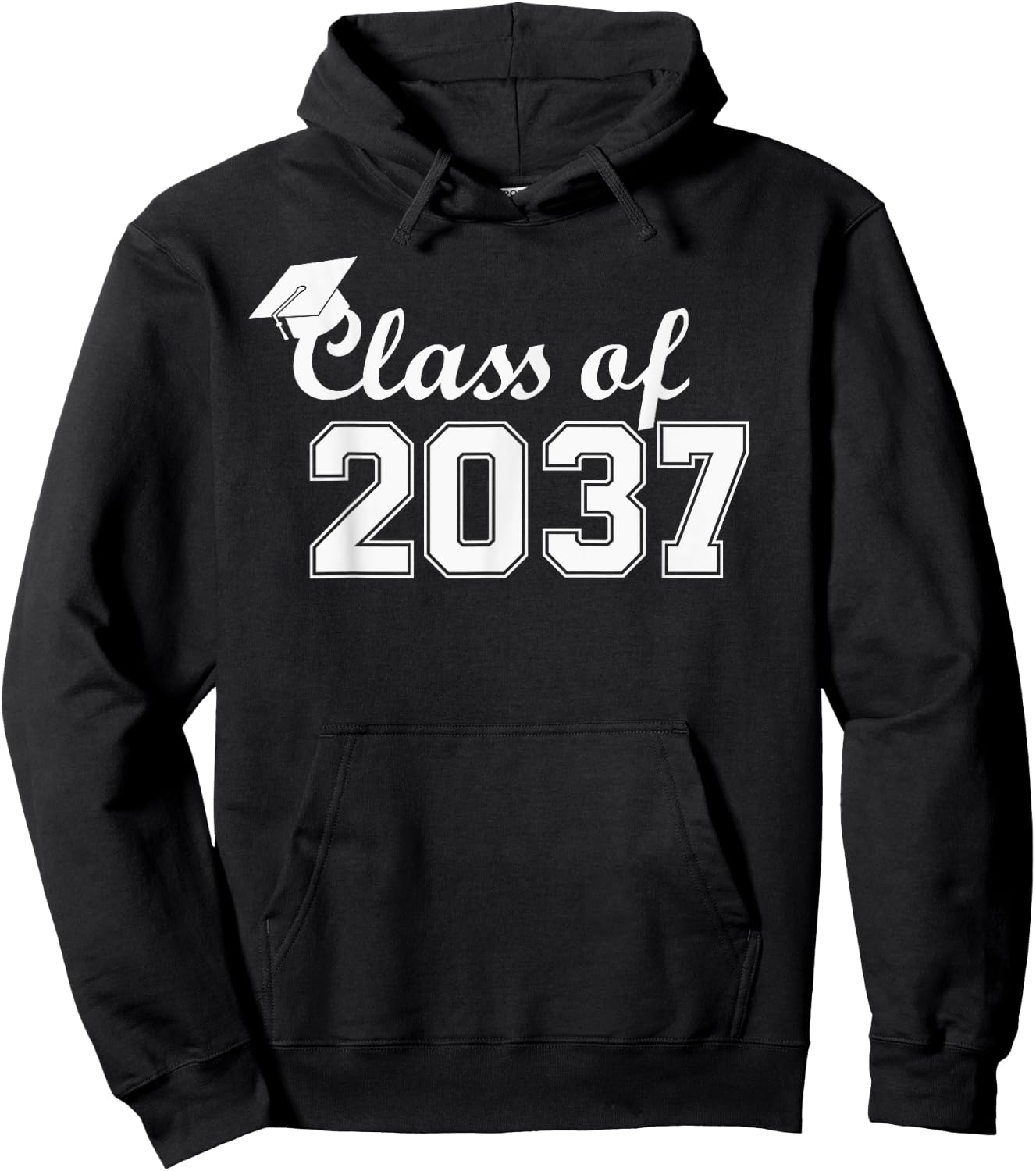 Class of 2037 Grow With Me First Day of School Hoodie - Hoodie | Black