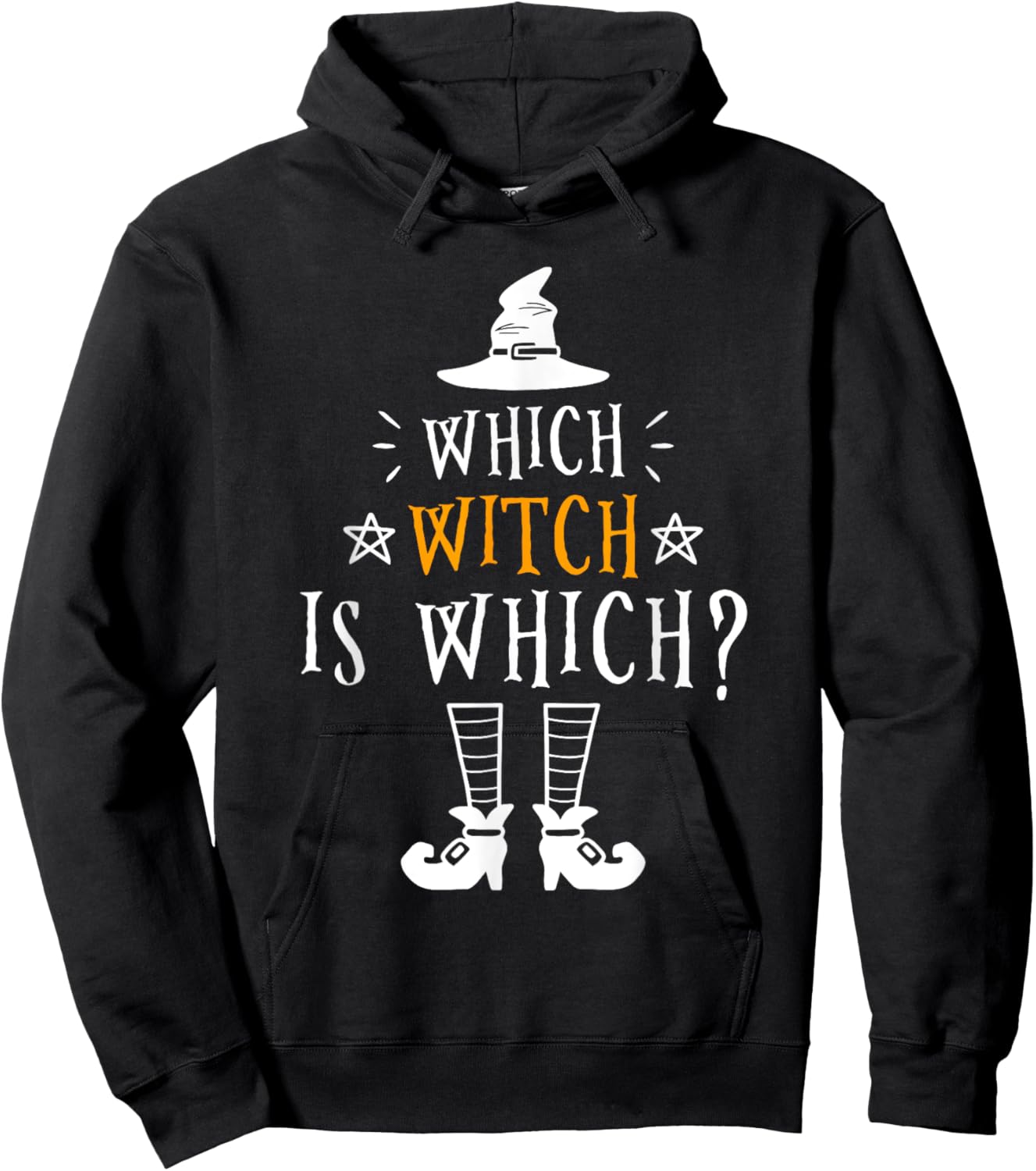 Funny Which Witch Is Which Halloween Grammar Teacher Costume Hoodie - Hoodie | Black