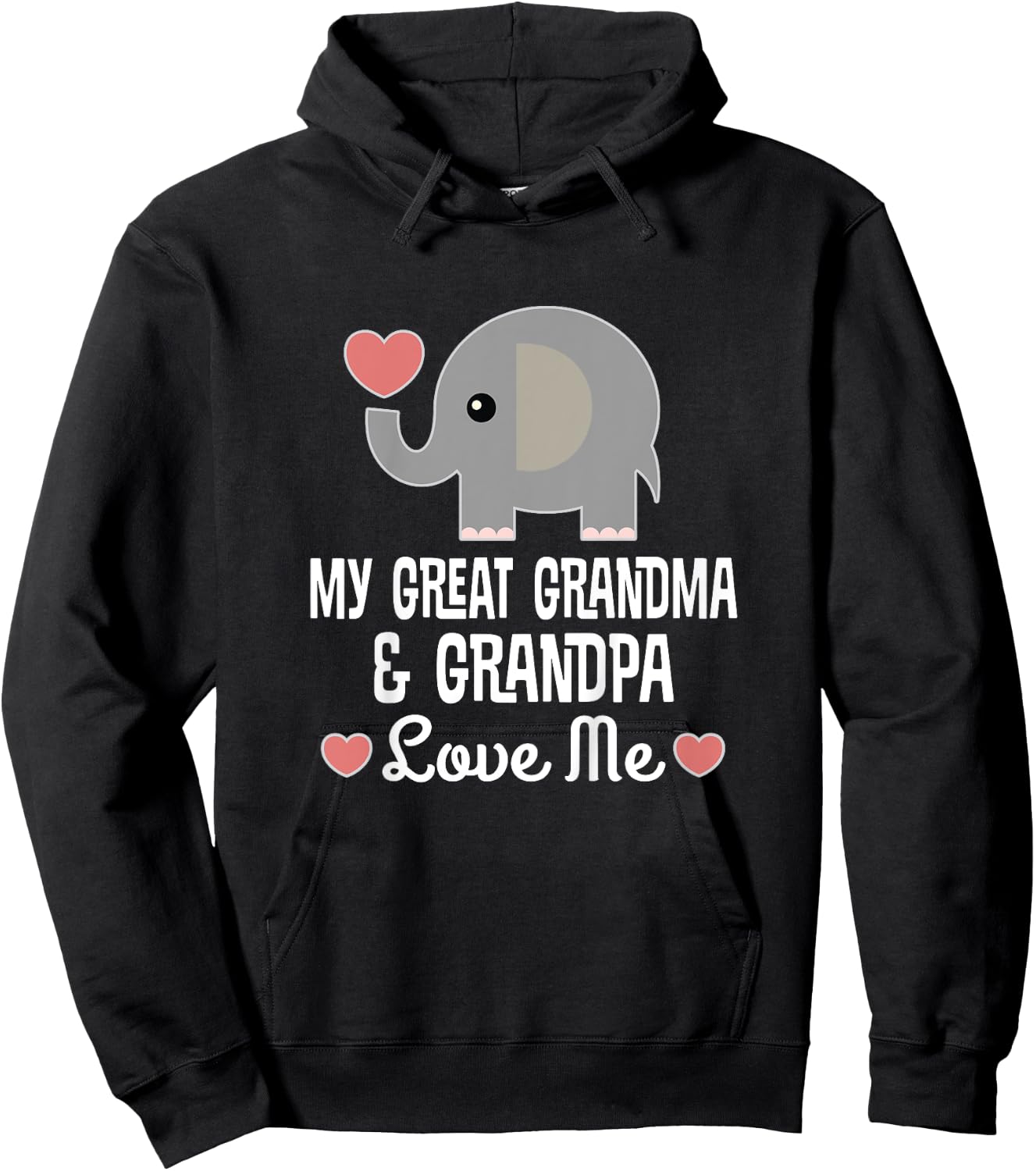 My Great Grandma and Great Grandpa Love Me Hoodie - Hoodie | Black