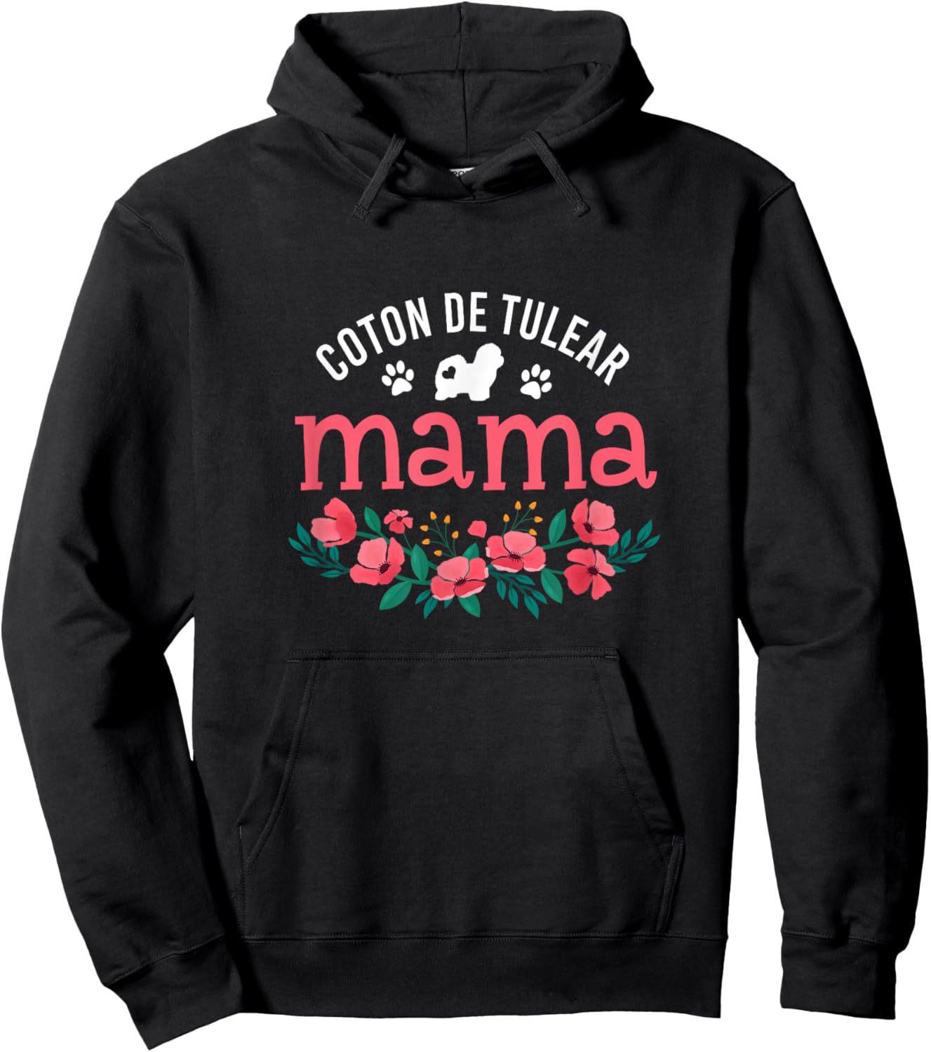 Coton de Tulear Mama Dog Lover Gifts for Cute Dog Mom Hoodie - Hoodie | Black