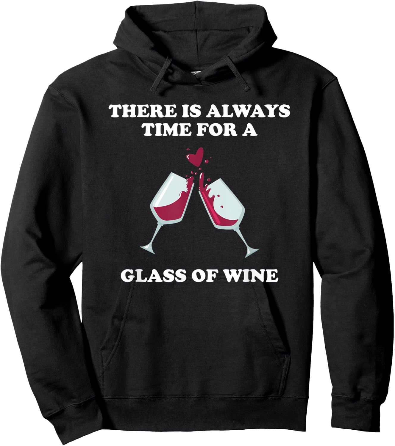Funny Drinking Buddies Red Wine Lover Glass of Wine Gift Hoodie - Hoodie | Black
