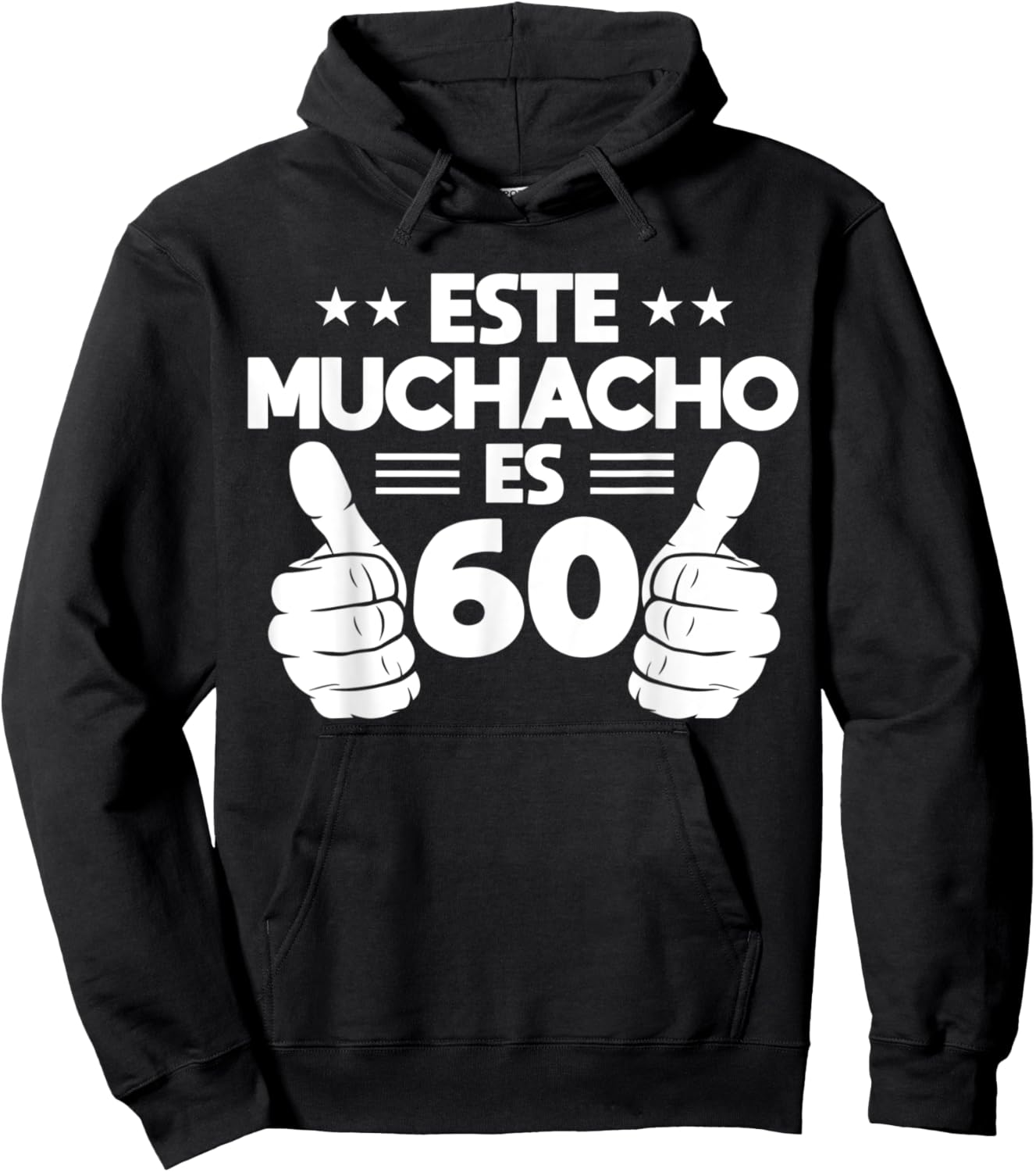 Este Muchacho Es 60 Year Old Birthday Spanish 60th Cool Hoodie - Hoodie | Black