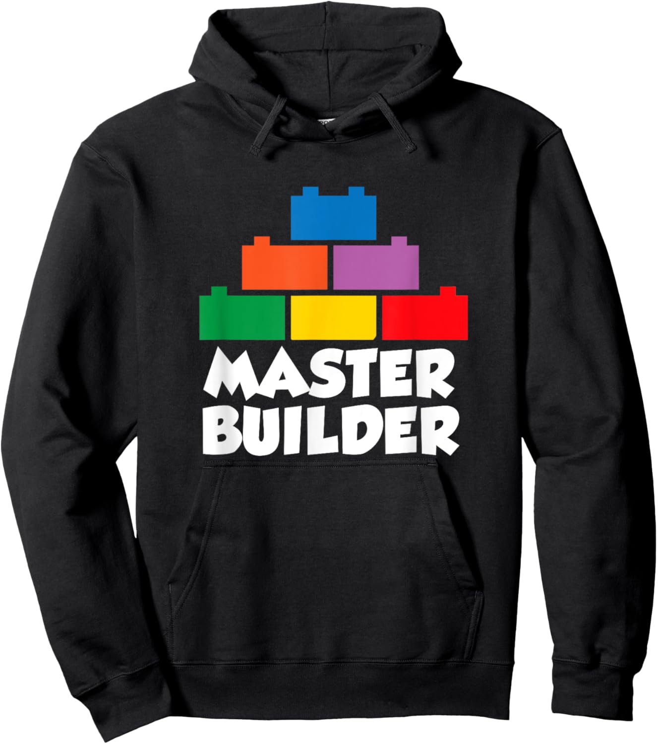 Brick Builder Blocks Building Master Builder Toys Kids Boys Hoodie - Hoodie | Black