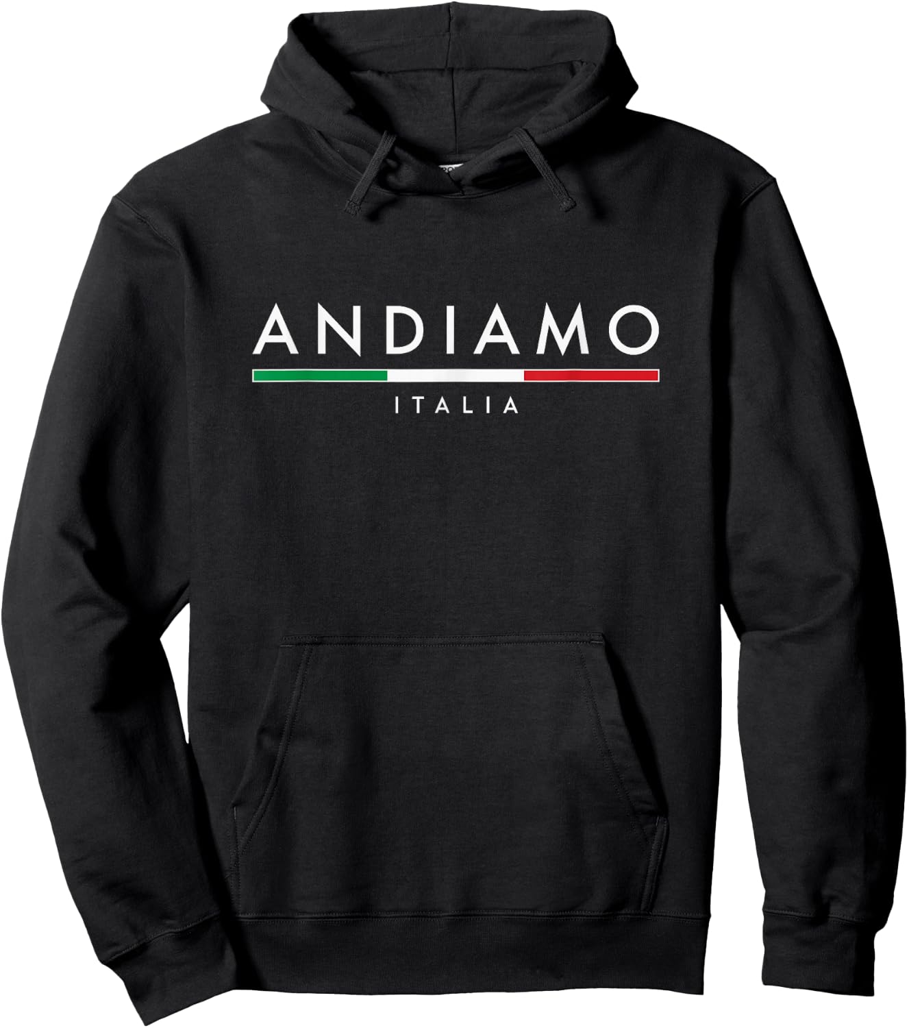 Andiamo Italia Minimalist Hoodie - Hoodie | Black