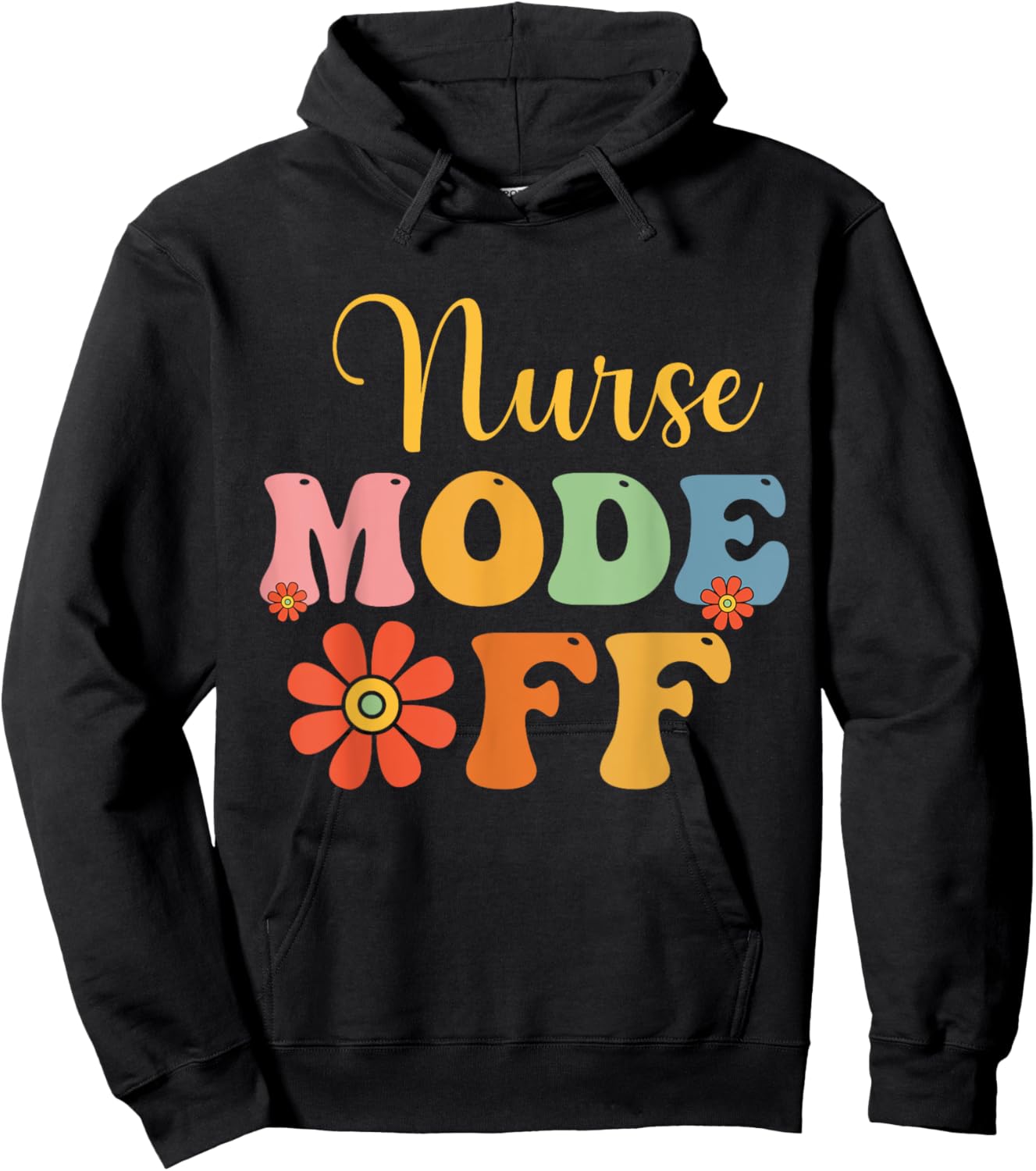Nurse Mode Off Duty Summer Break Nurse Vacation Nursing Fun Women Kids Hoodie - Hoodie | Black