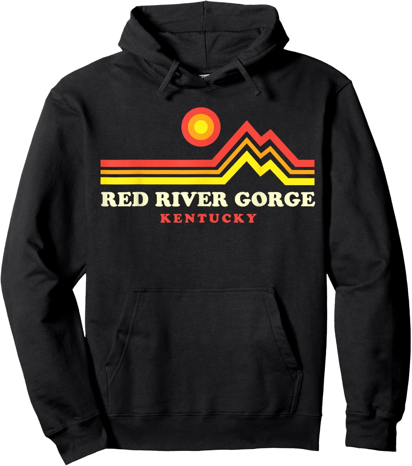 Red River Gorge Kentucky Daniel Boone National Forest Hoodie - Hoodie | Black