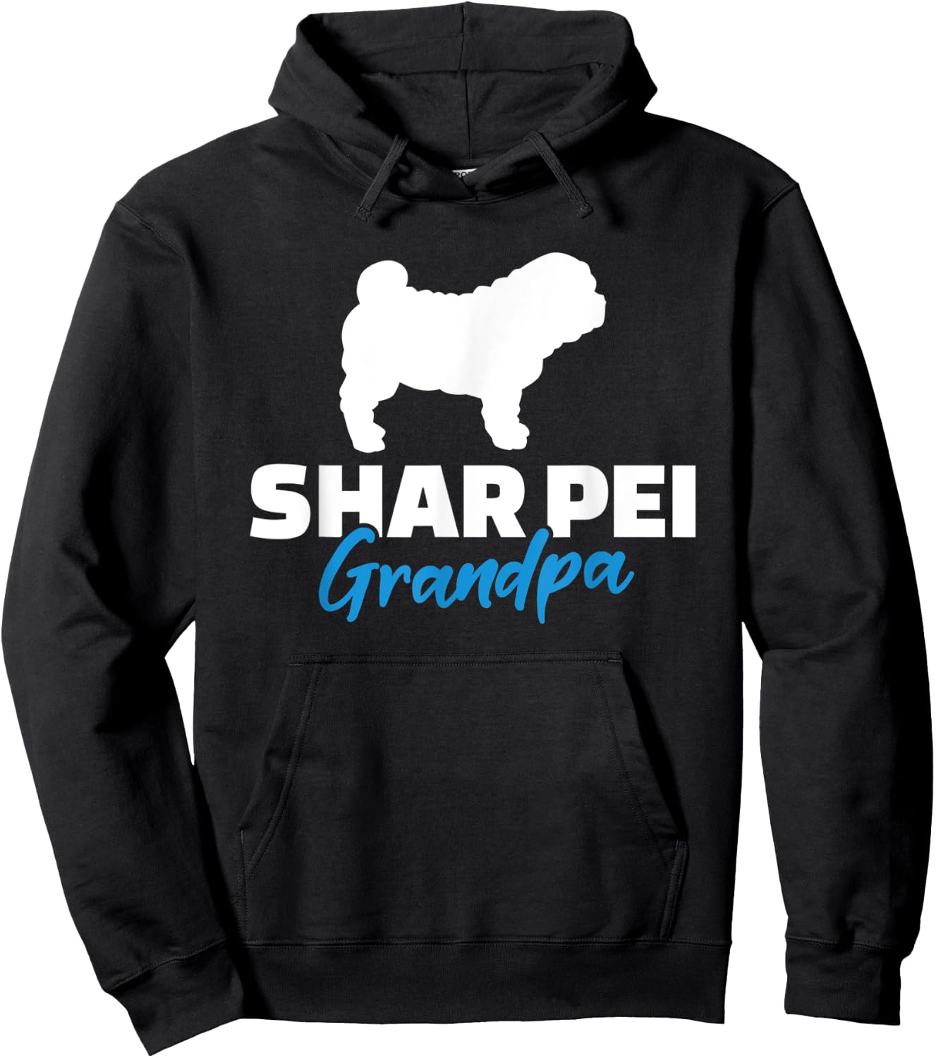 Shar Pei Grandpa Hoodie - Hoodie | Black
