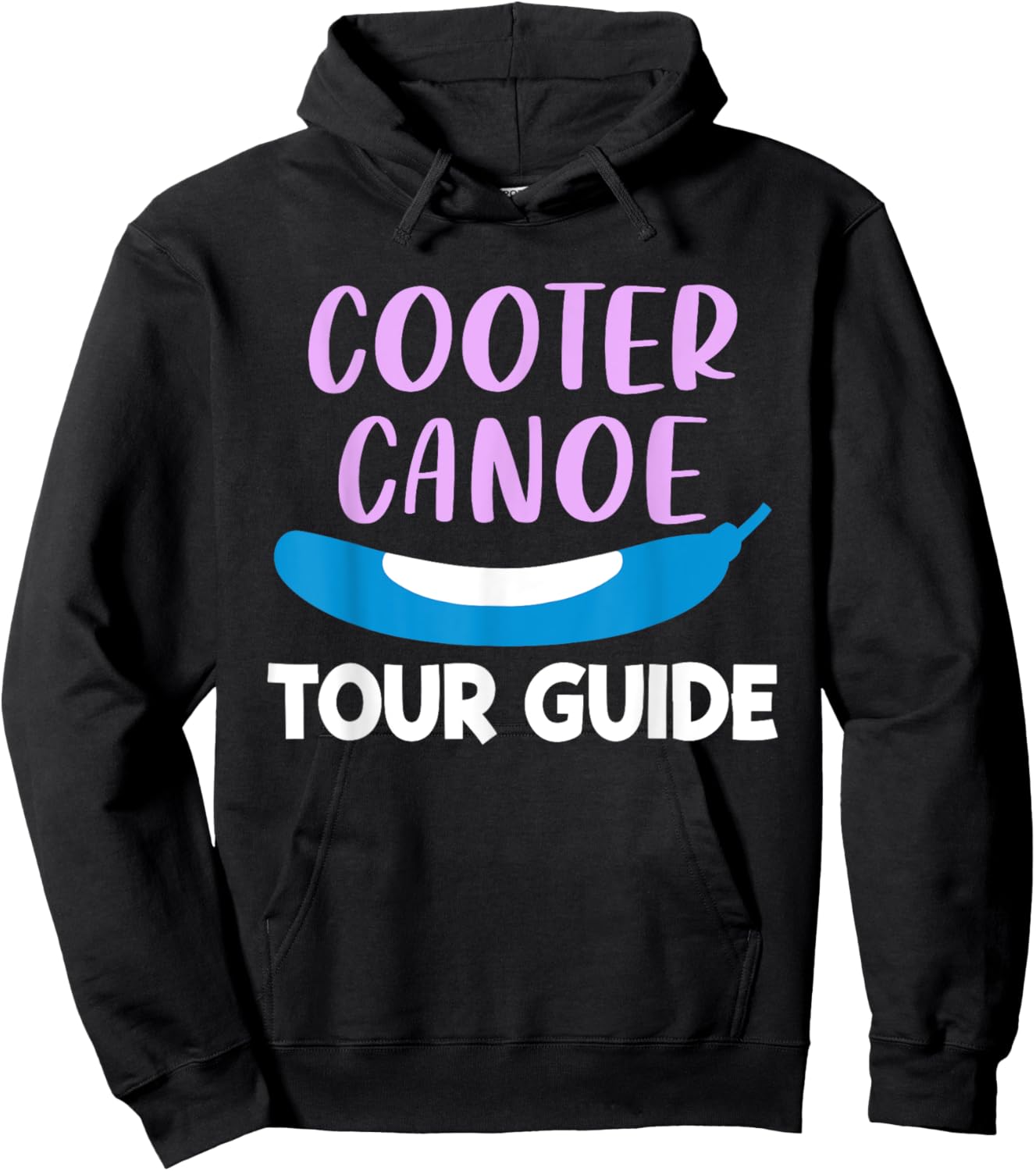 Cooter Canoe Tour Guide Design Hoodie - Hoodie | Black