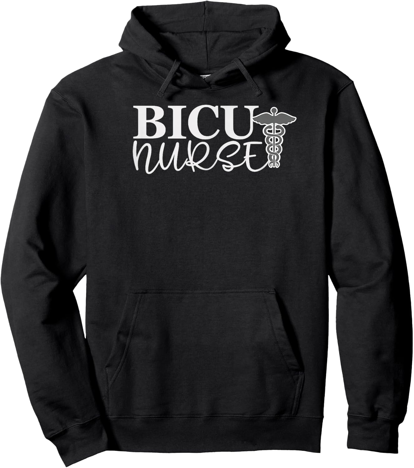 BICU Nurse - Burn Intensive Care Unit Design Hoodie - Hoodie | Black