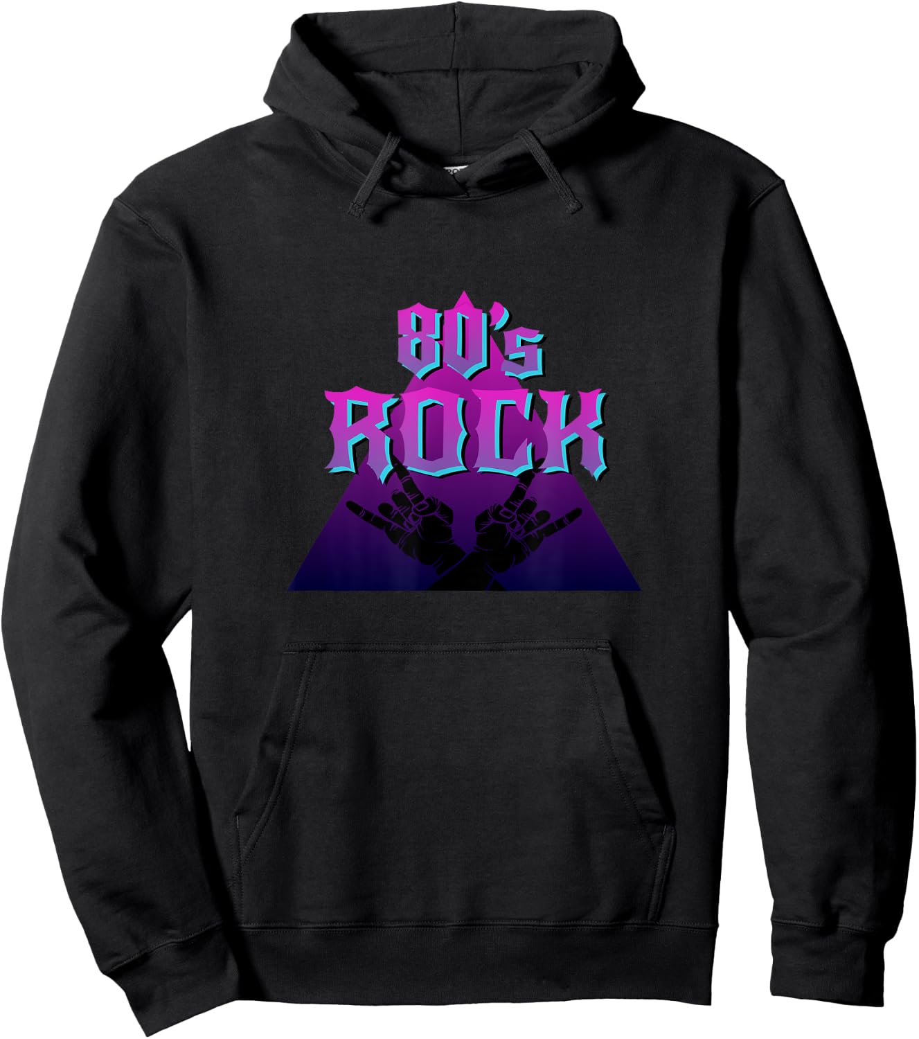 Retro Eighties 80s Rock Music Accessories Gift Men Women Kid Hoodie - Hoodie | Black
