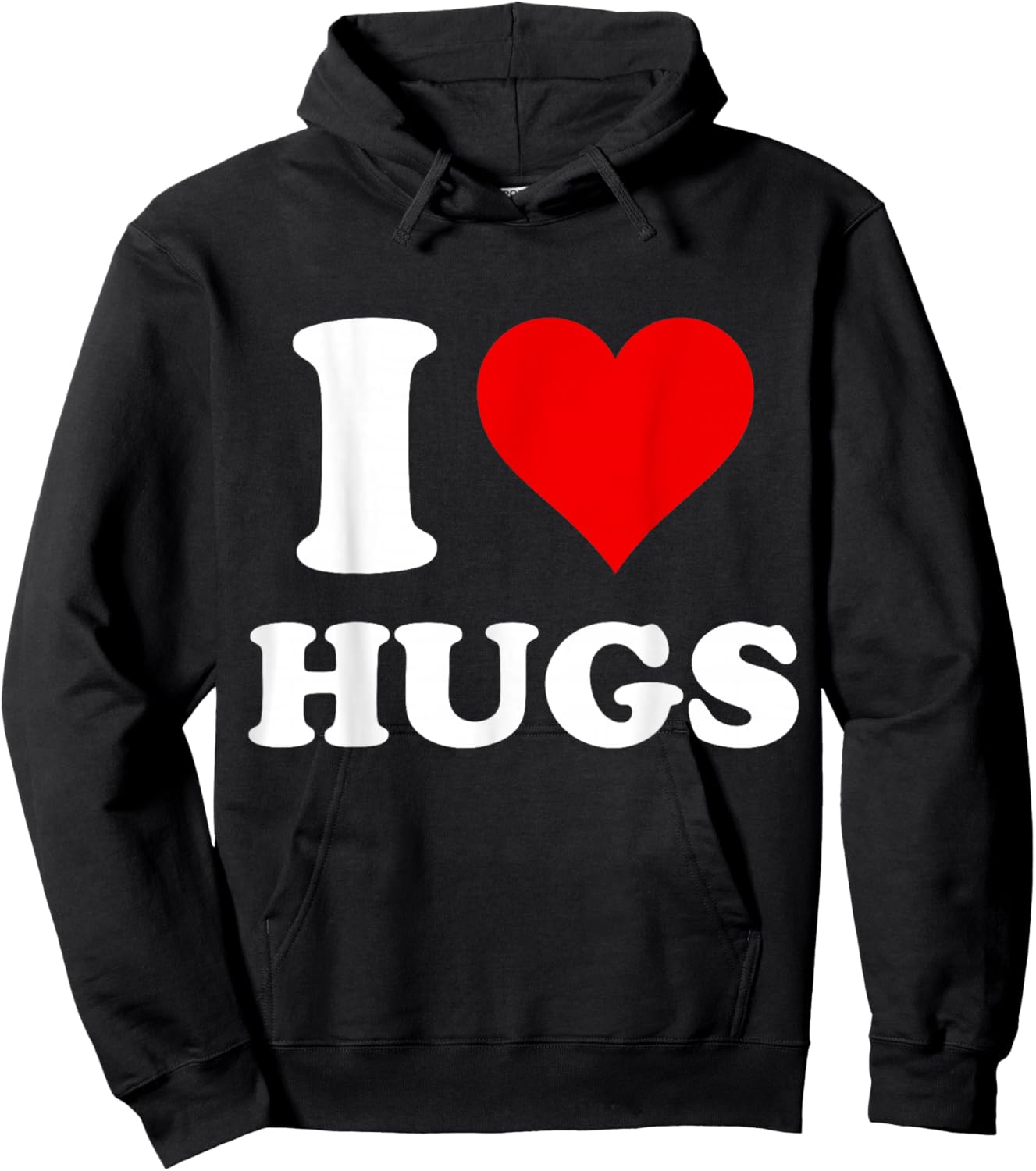 I Heart Hugs I Love Hugs Hoodie - Hoodie | Black