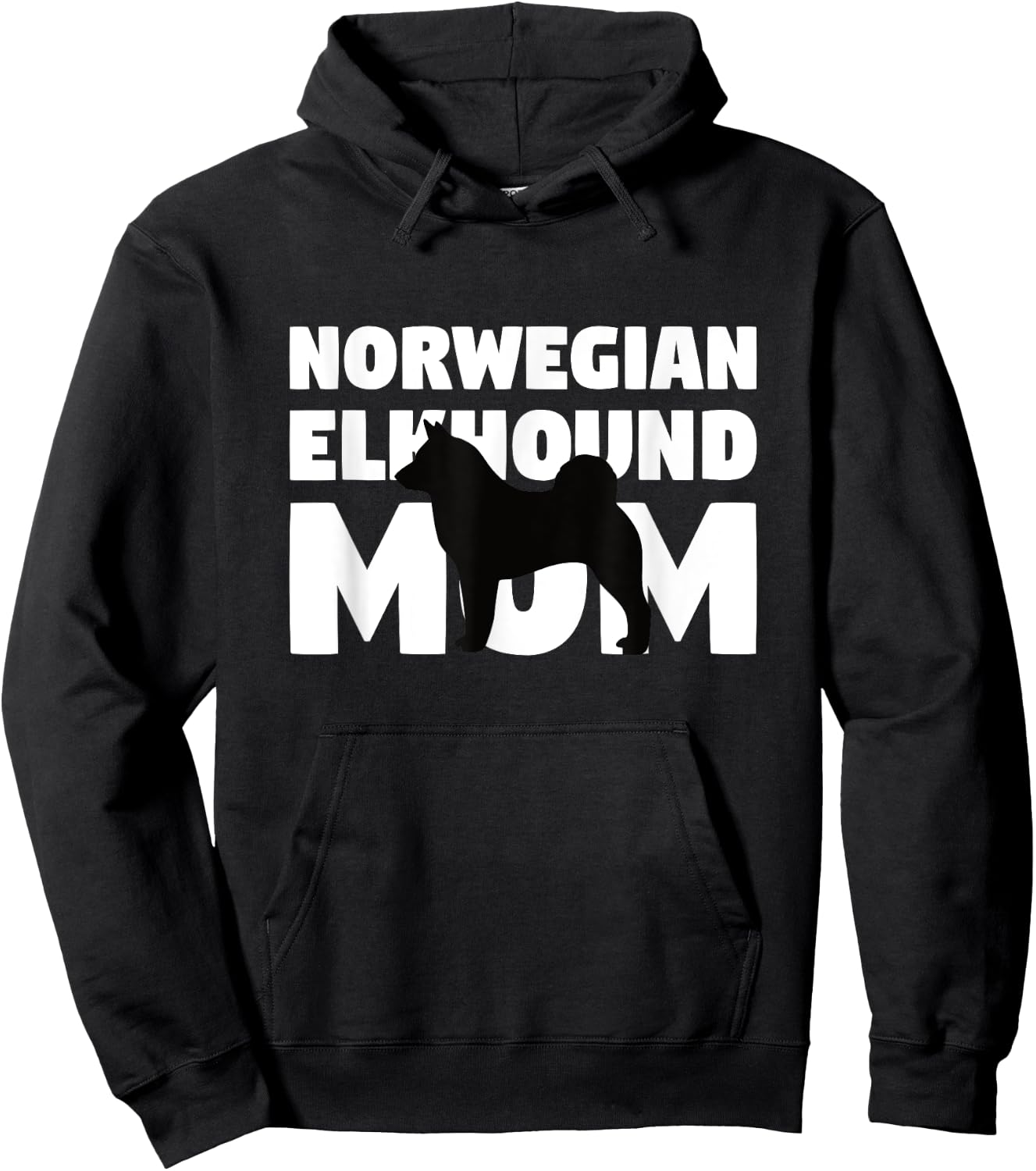 Norwegian Elkhound Gift Dog Mother Norwegian Elkhound Mom Men Women Girls Kids Hoodie - Hoodie | Black