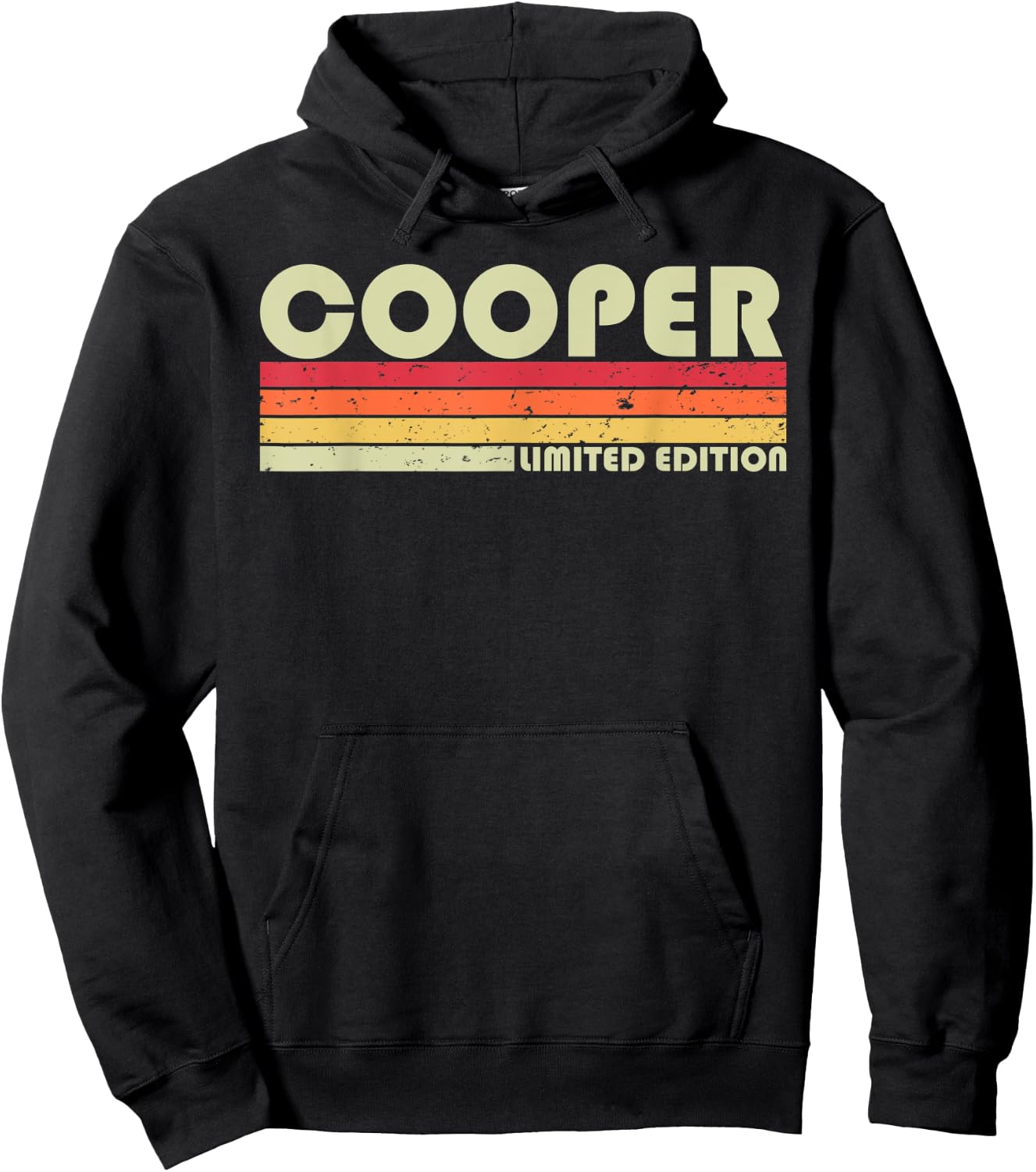 COOPER Gift Name Personalized Funny Retro Vintage Birthday Hoodie - Hoodie | Black