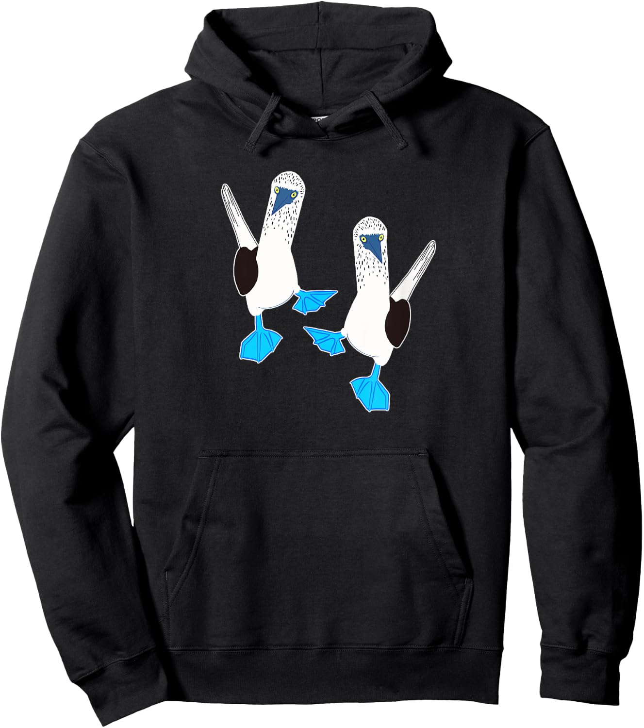 Cute pair of funny Blue-Footed Boobies Hoodie - Hoodie | Black