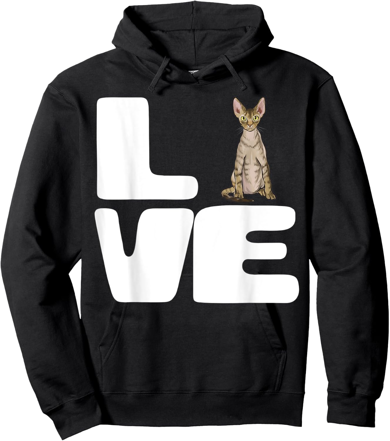 I Love My Devon Rex Cat Lover Gift Women Hoodie - Hoodie | Black