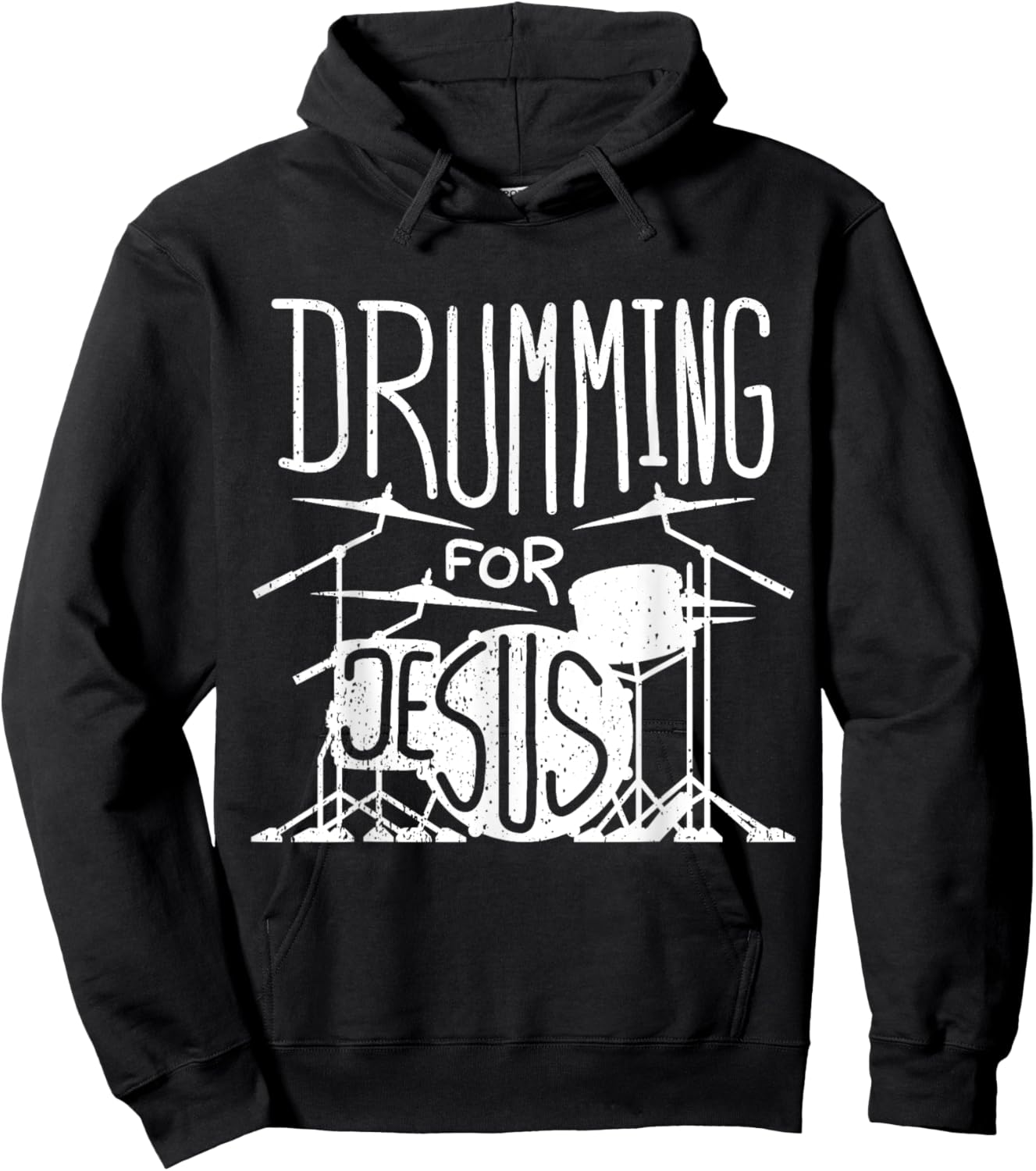 Drumming For Jesus Hoodie - Hoodie | Black
