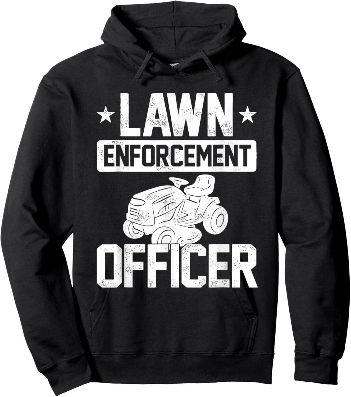 Sparta Buy Lawn Enforcement Officer - Black, -Adults, Classic Fit, Short Sleeve, , Small Hoodie - Hoodie | Black