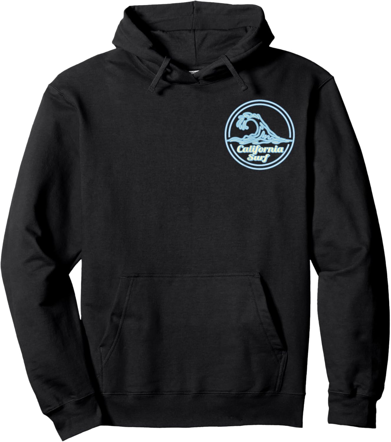 Mavericks Beach Big Wave Surf Club, surfing graphic Hoodie - Hoodie | Black