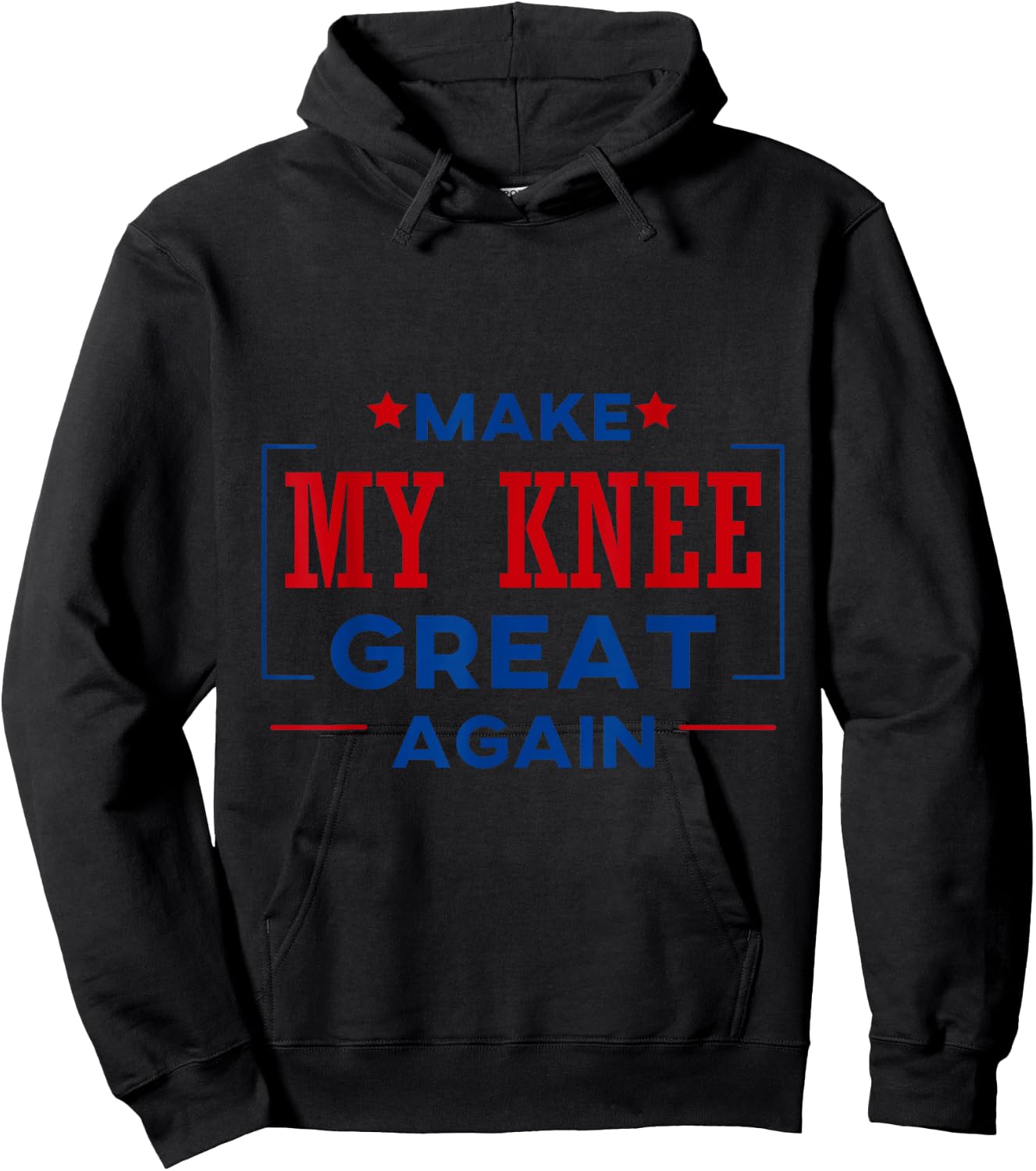 Funny Make My Knee Great Again Shirt Knee Injury Recovery Hoodie - Hoodie | Black
