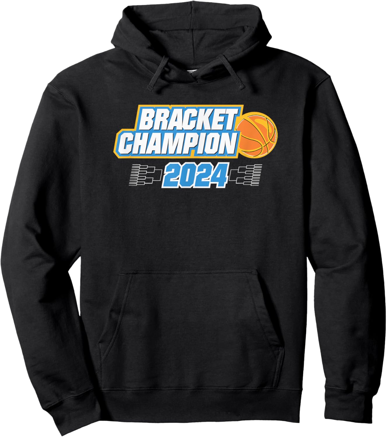 Basketball Bracket Champion 2024 Hoodie - Hoodie | Black