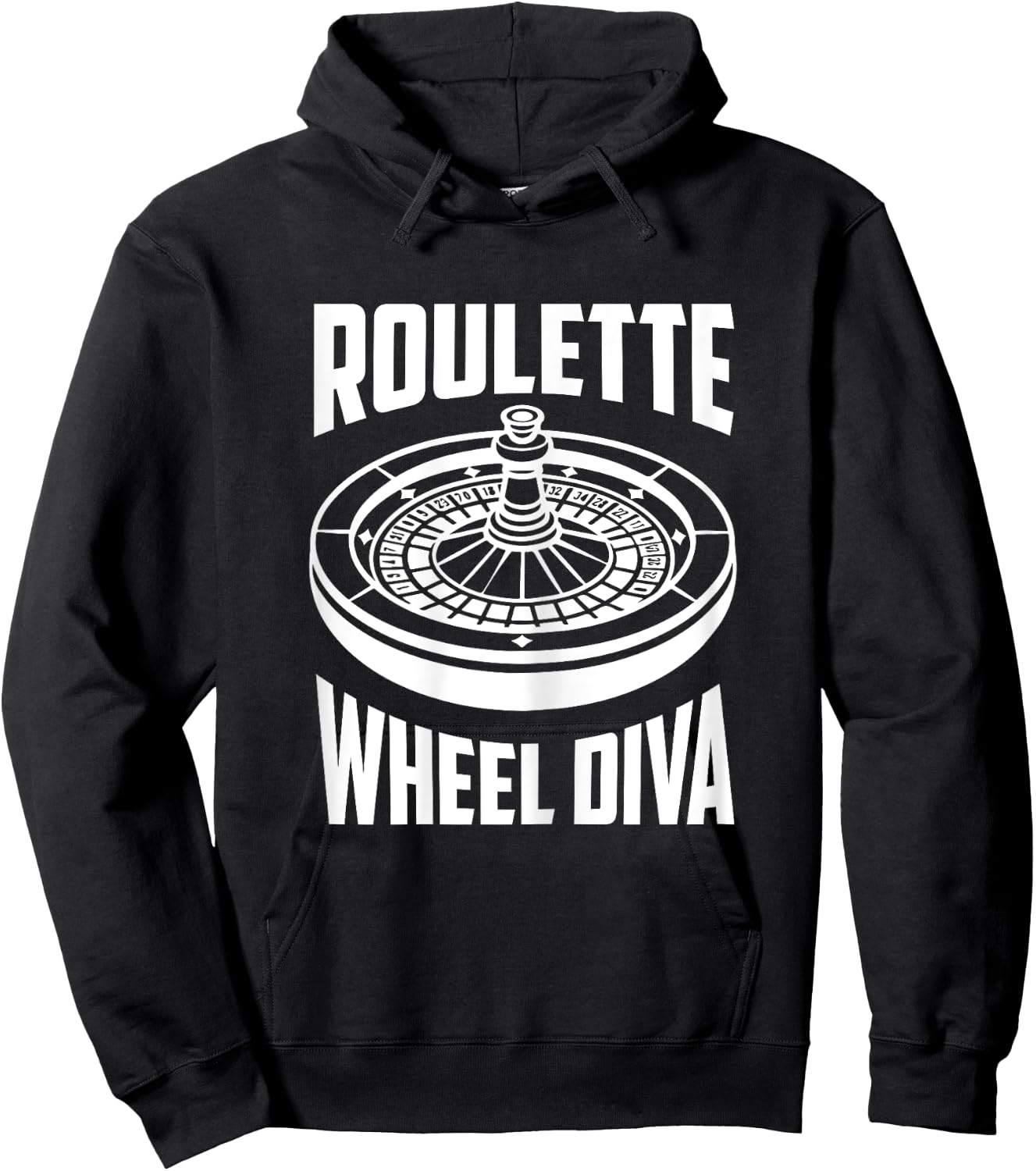 Casino Roulette Women ROULETTE WHEEL DIVA Funny Roulette Hoodie - Hoodie | Black
