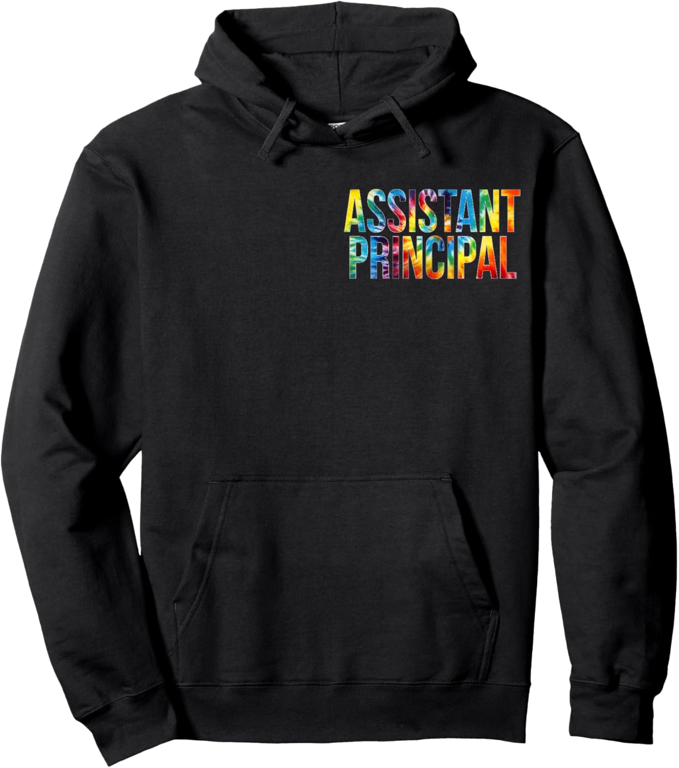 Assistant Principal Women For Work Tie Dye Appreciation Day Hoodie - Hoodie | Black