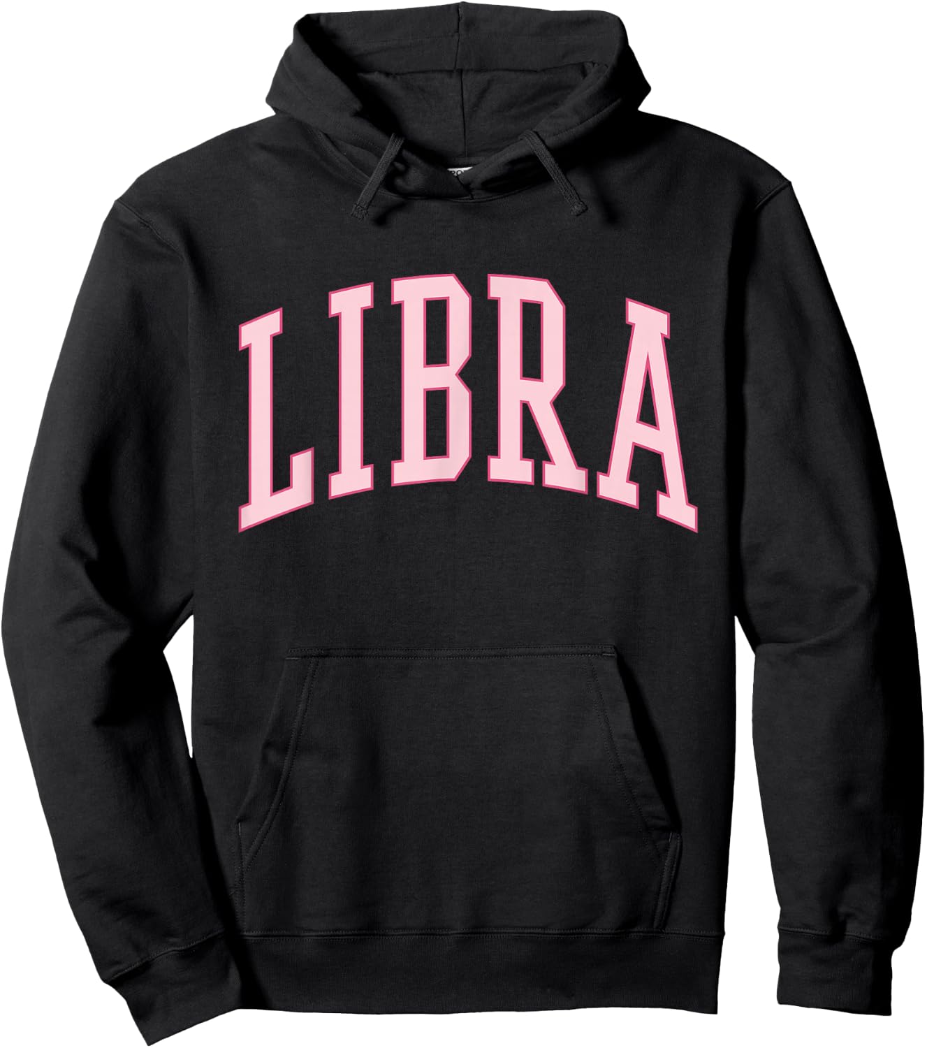 Libra Women Birthday Pink Preppy Woman Hoodie - Hoodie | Black