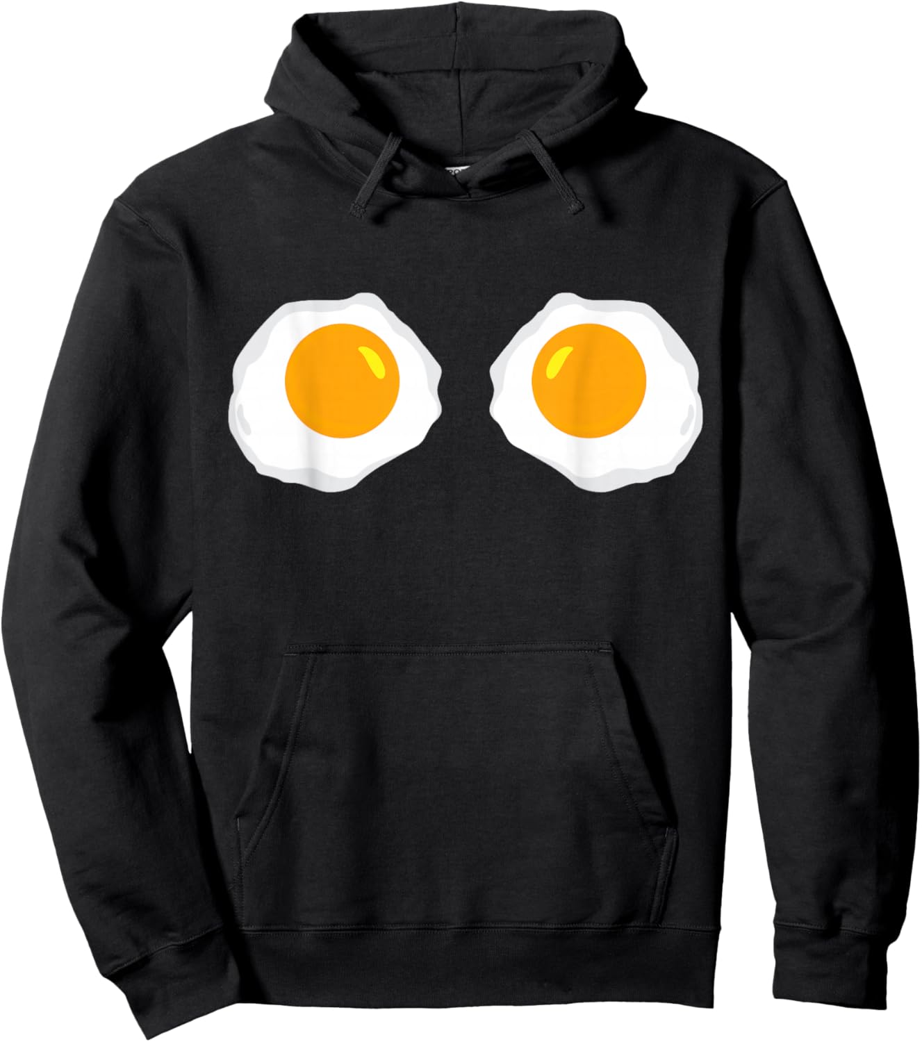 Fried Eggs Funny Bikini Costume Sunny Side Up Egg Brassiere Hoodie - Hoodie | Black